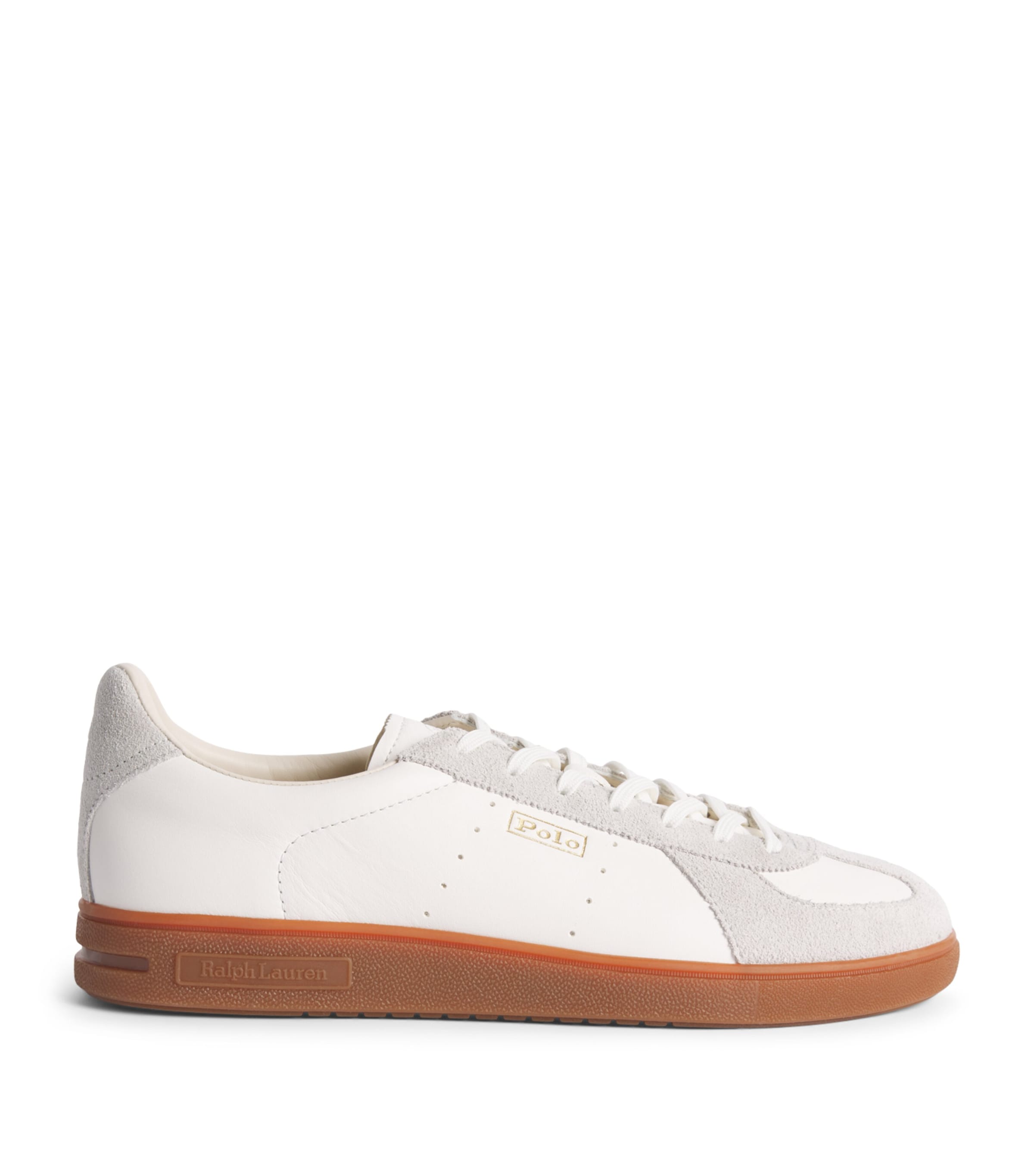 Polo Ralph Lauren Leather Bedford Sneakers Dckwsh Wht/grey Vlt