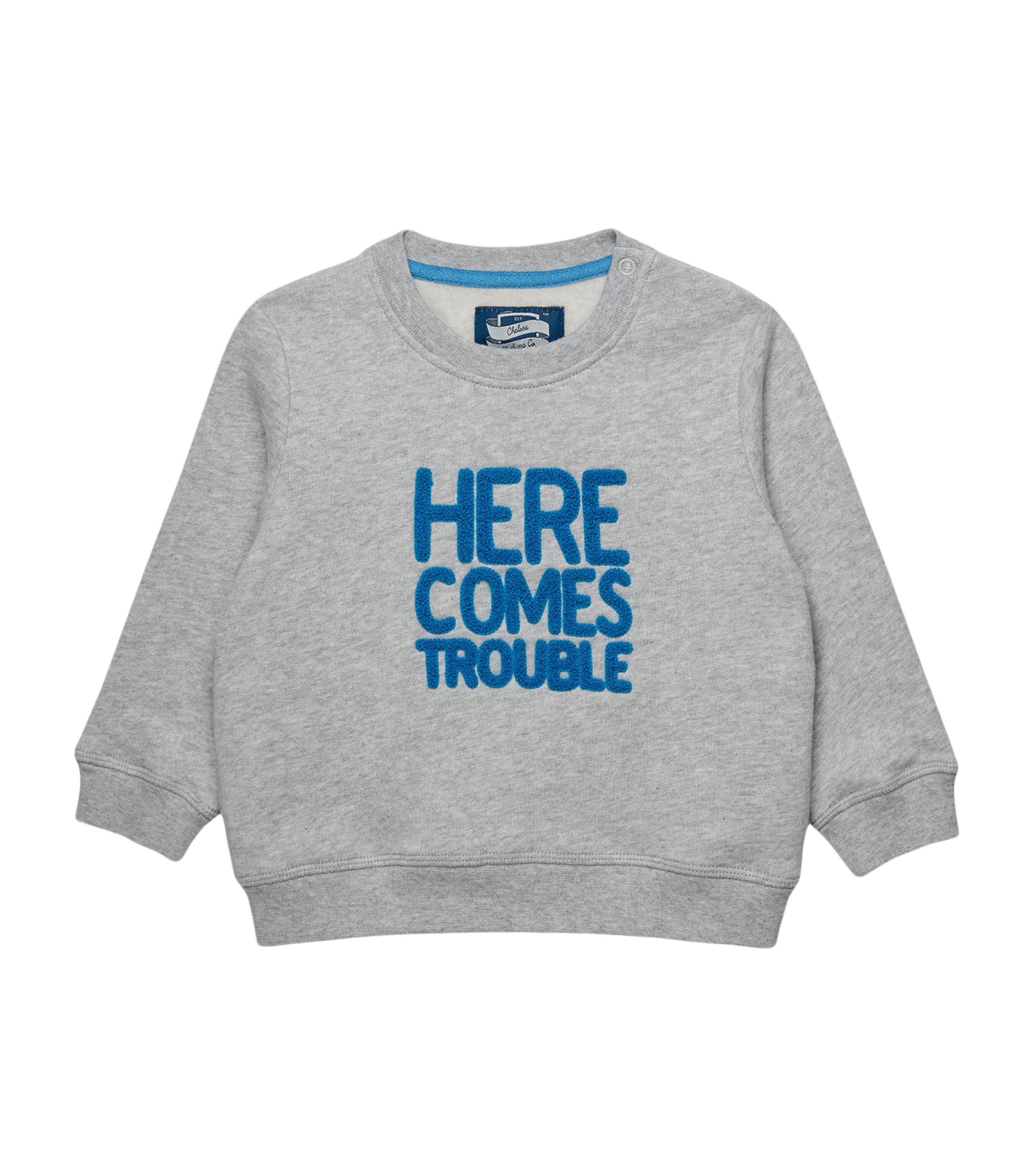 Cotton Here Comes Trouble Sweatshirt (3-24 Months)