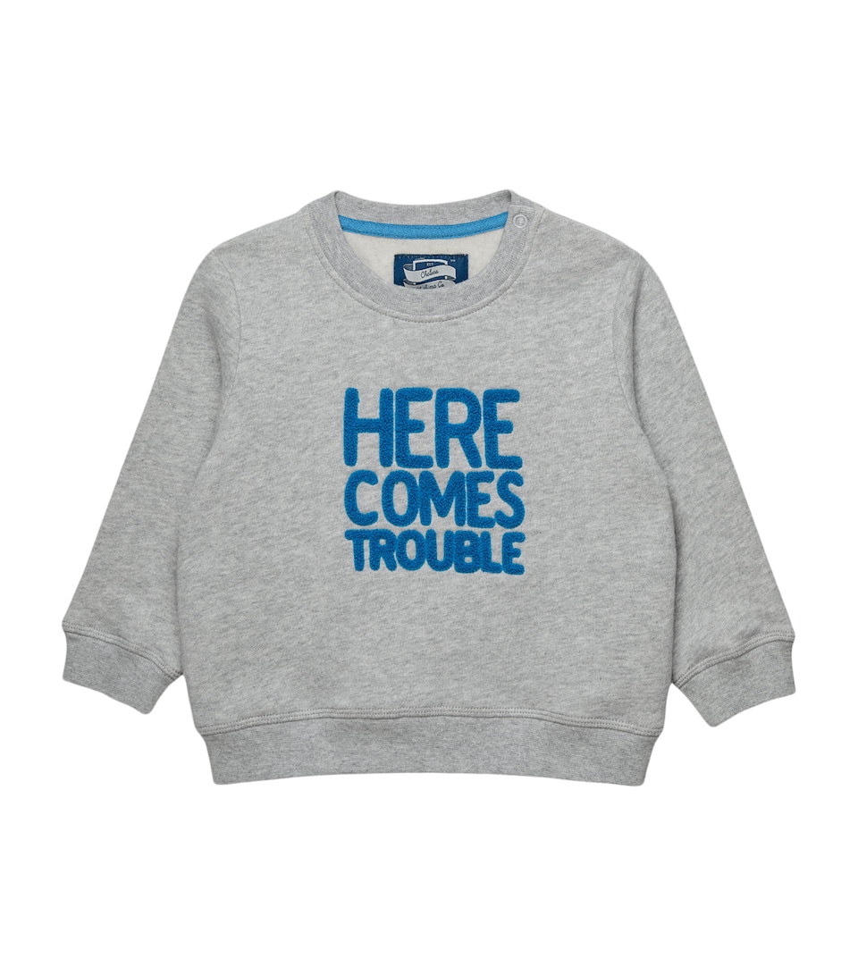 Cotton Here Comes Trouble Sweatshirt (3-24 Months)