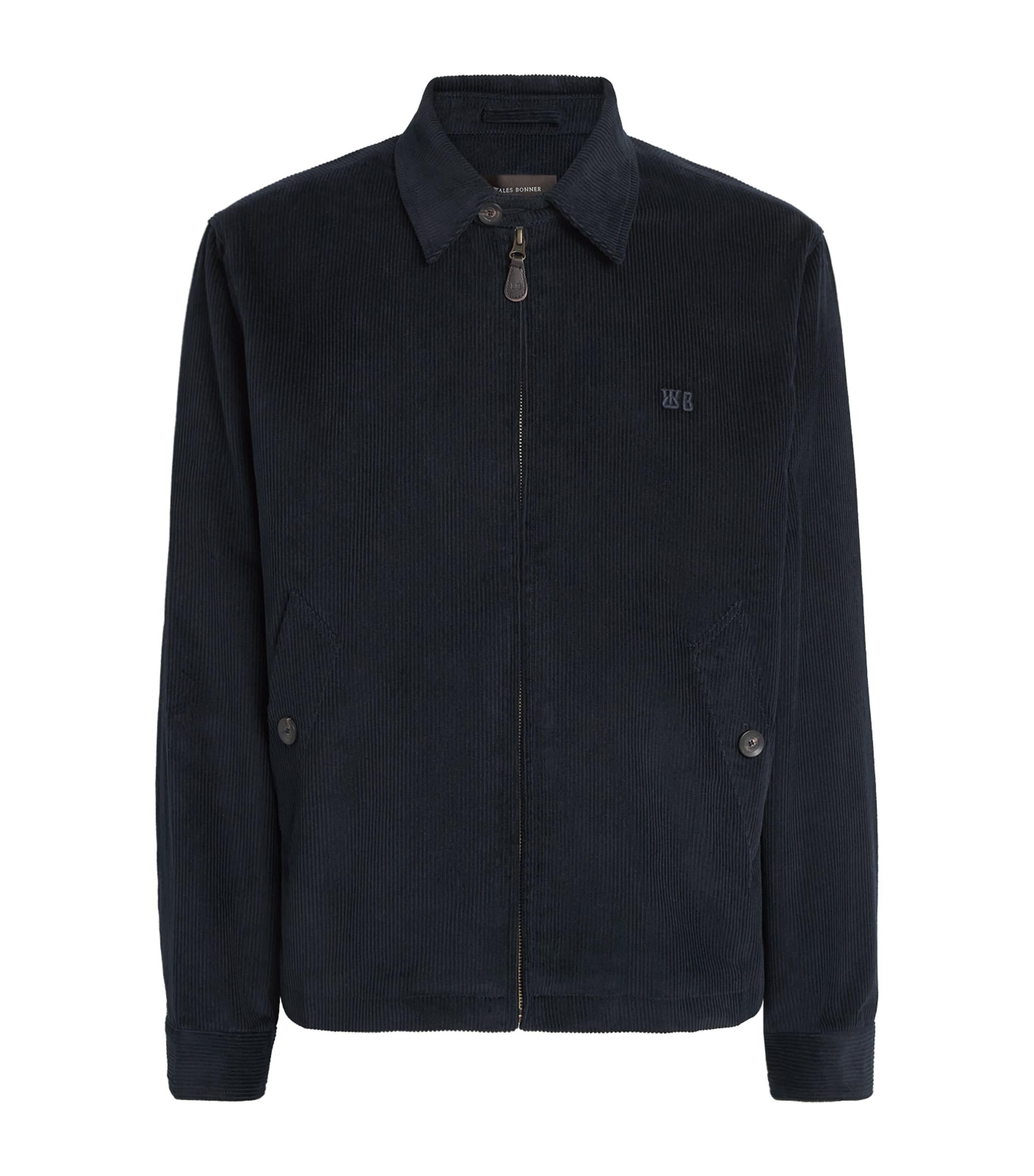 Wales Bonner Mens Corduroy Drew Shacket Navy