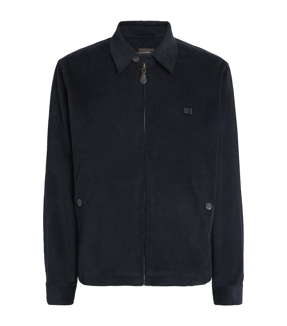 Wales Bonner Mens Corduroy Drew Shacket Navy
