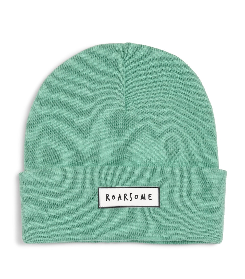 Roarsome Logo-Patch Beanie Green