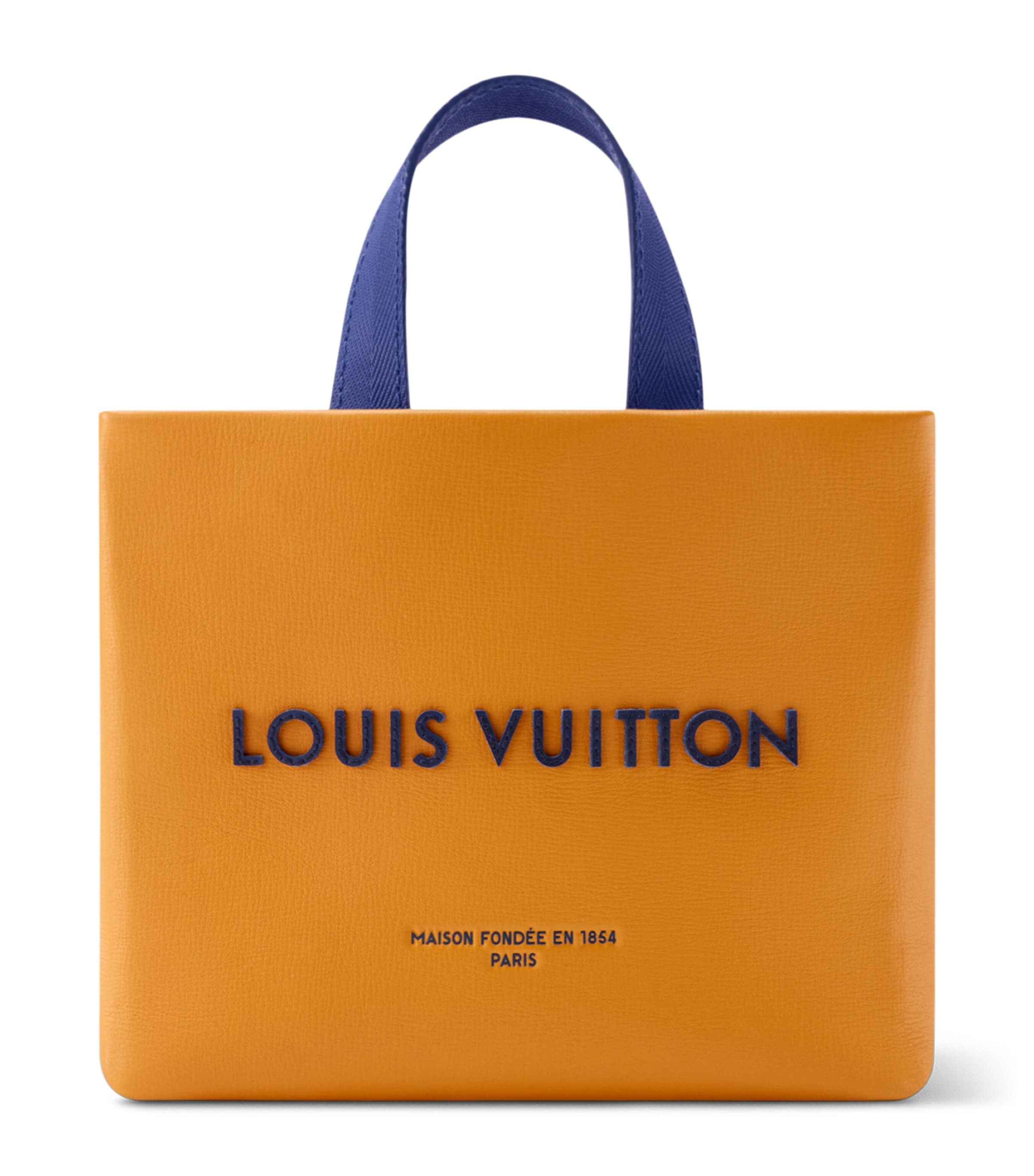 LOUIS VUITTON Nano Leather Shopper Tote Bag Tan