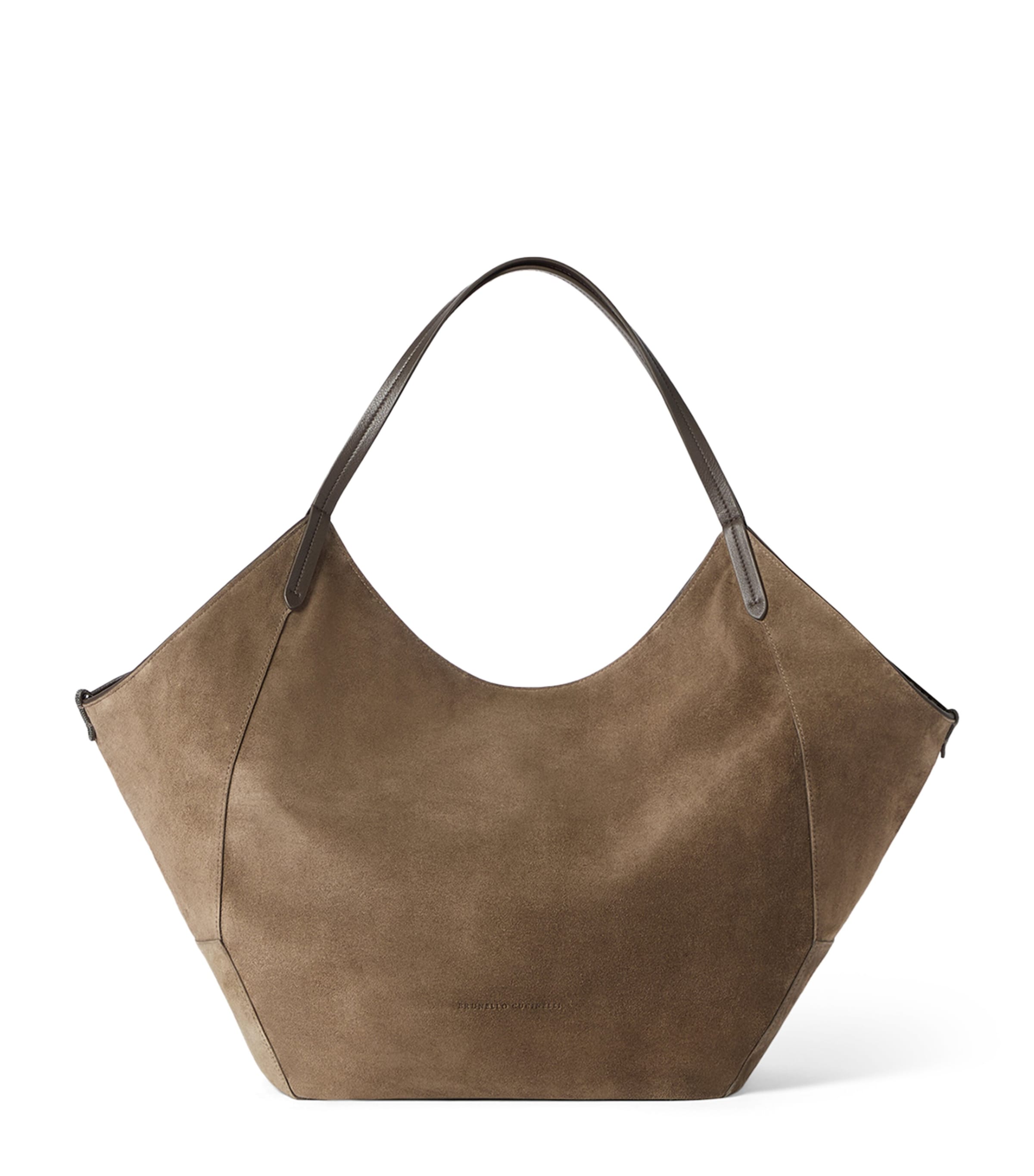 Brunello Cucinelli Prince of Wales Check-Lined BC Duo Tote Bag