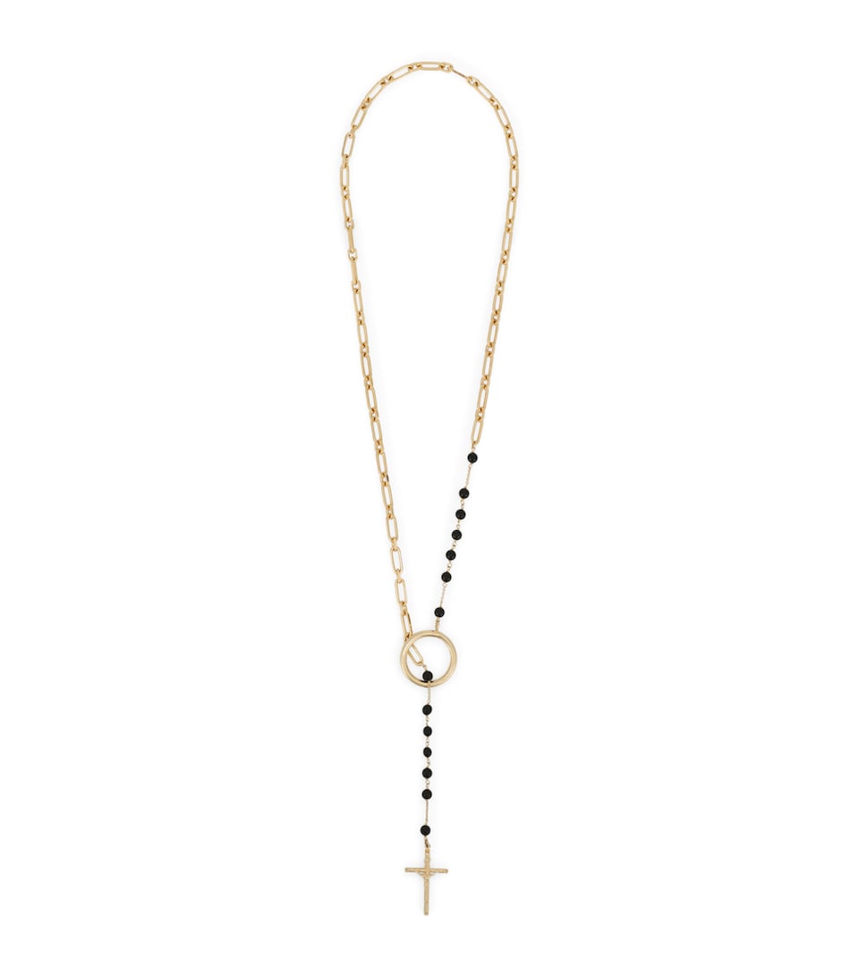 Beaded Rosary Necklace