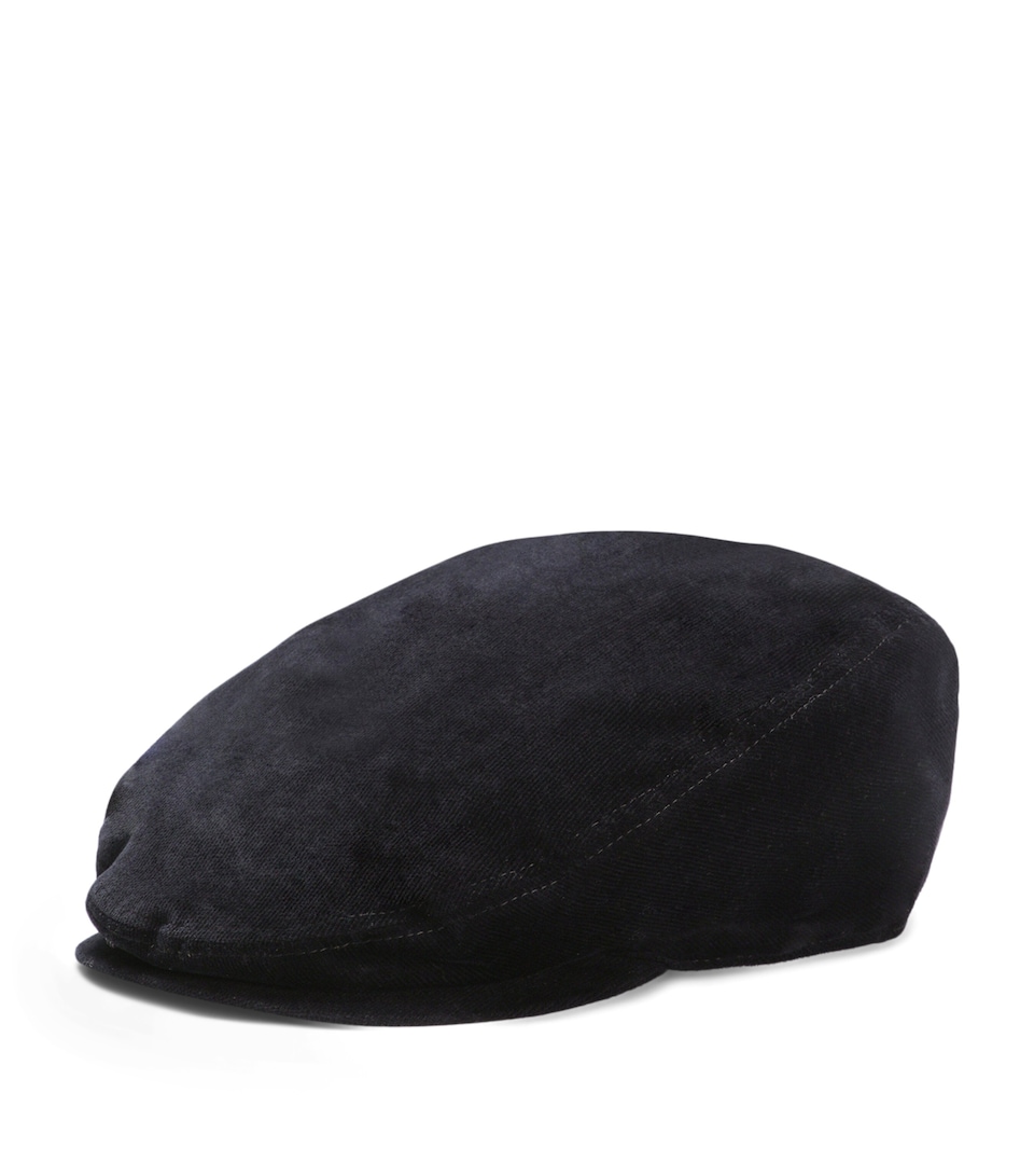 Velvet Flat Cap