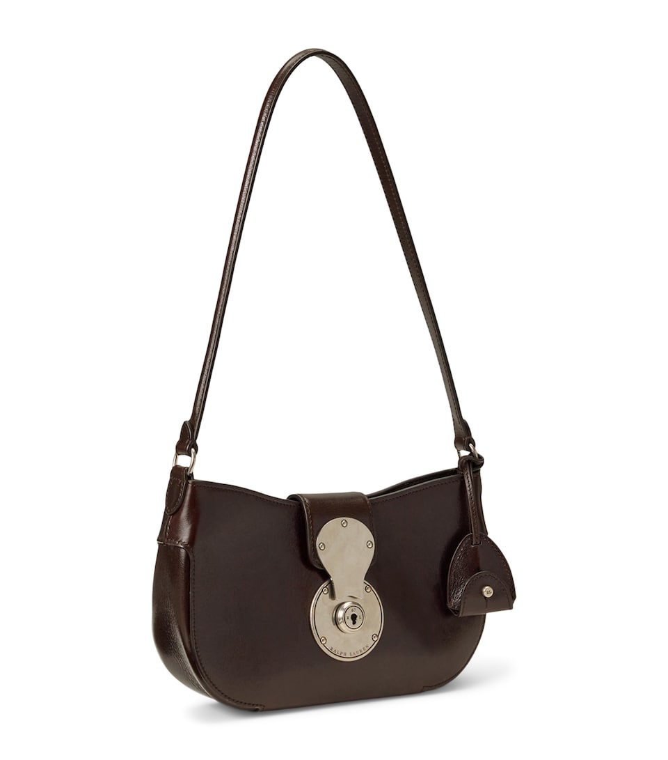 Ralph Lauren Collection Small Calfskin Ricky Shoulder Bag Luggage Brown