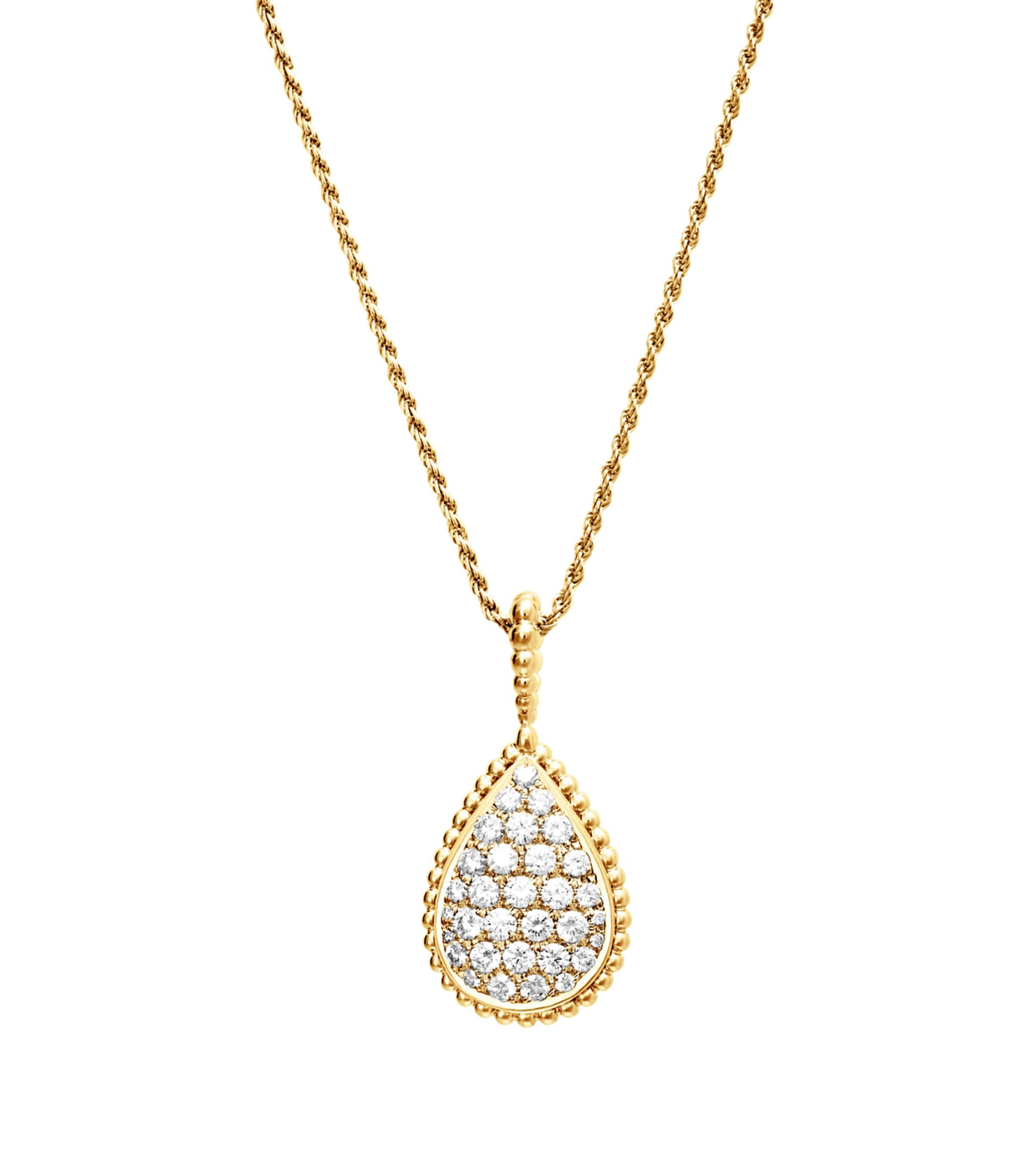 Yellow Gold and Diamond Serpent Bohème Long Necklace