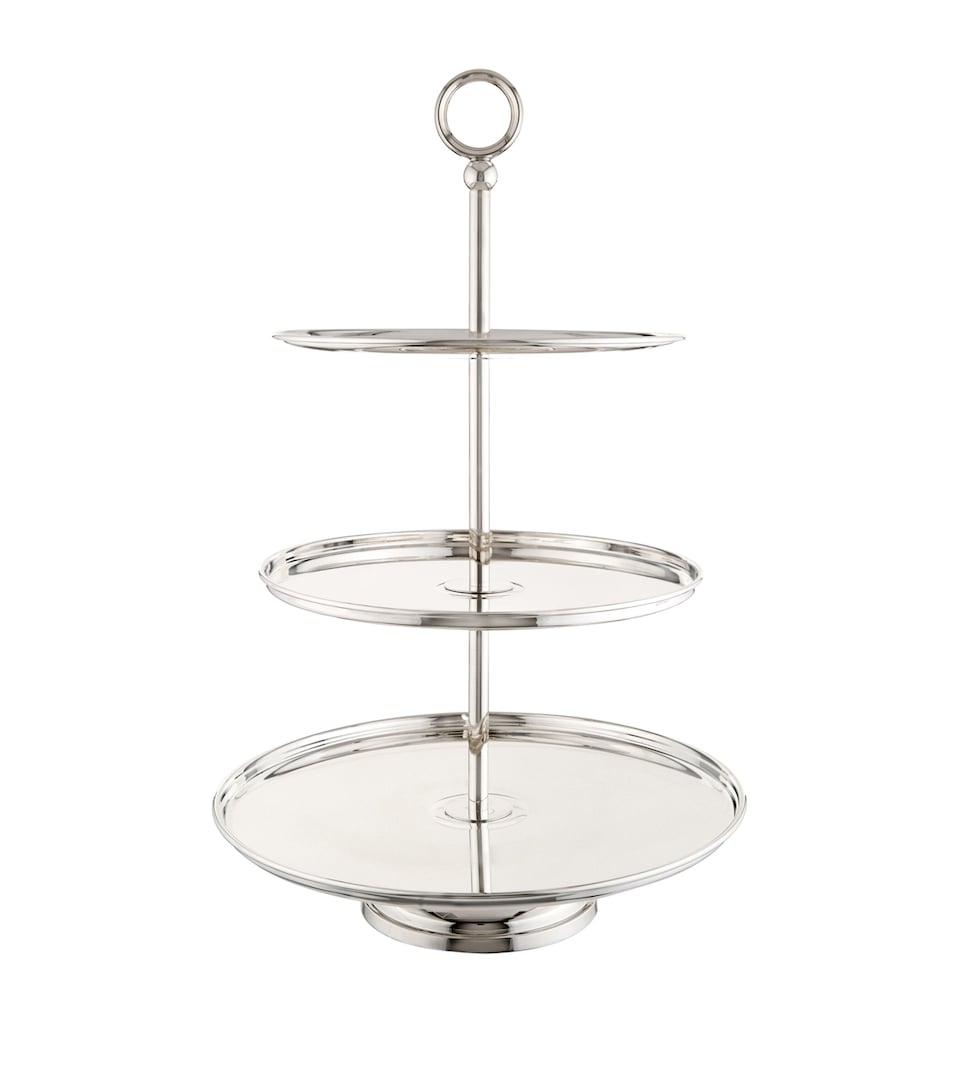 Silver-Plated Georgian 3-Tier Cake Stand