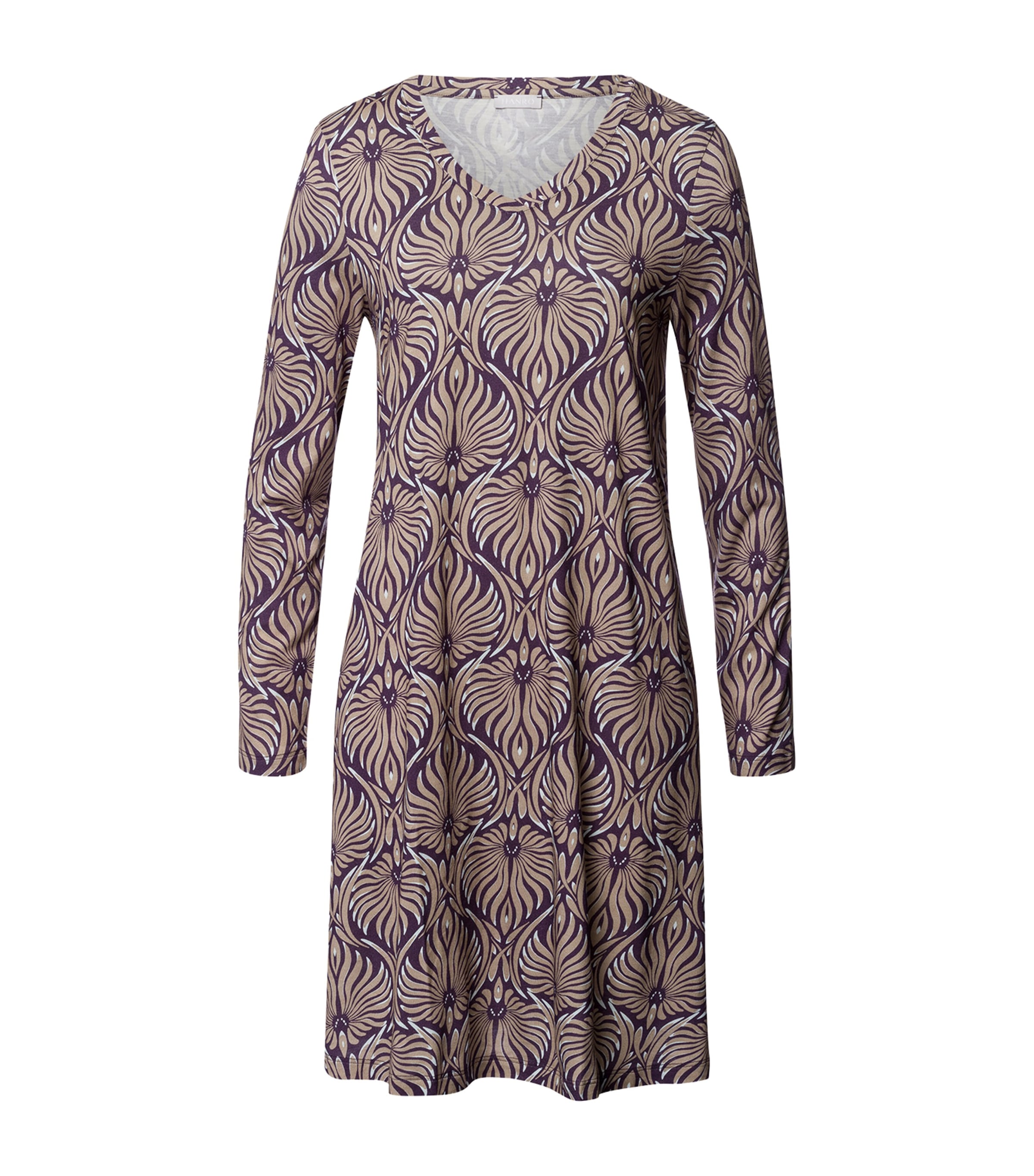 Cotton-Blend Damask Nightdress
