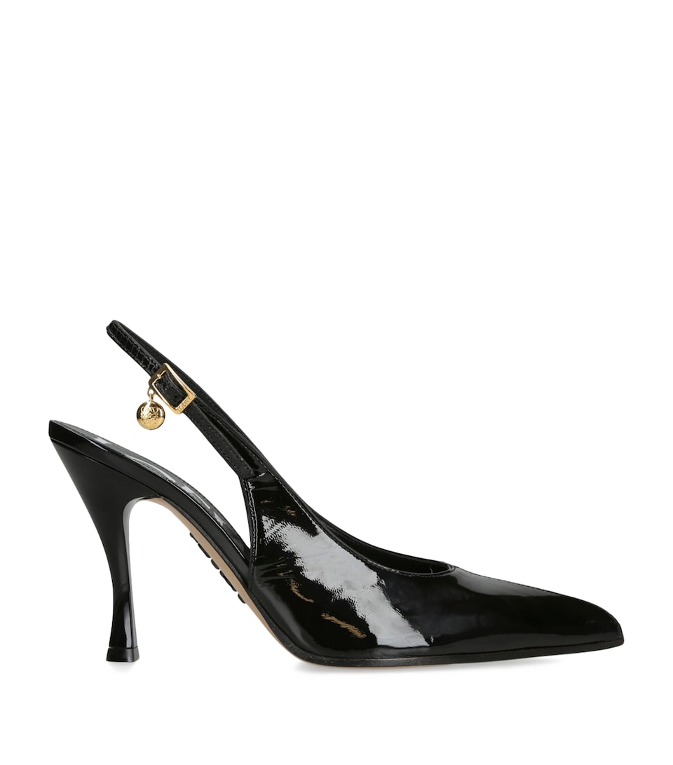 LOEWE Leather New Comic Slingback Pumps 90 Black