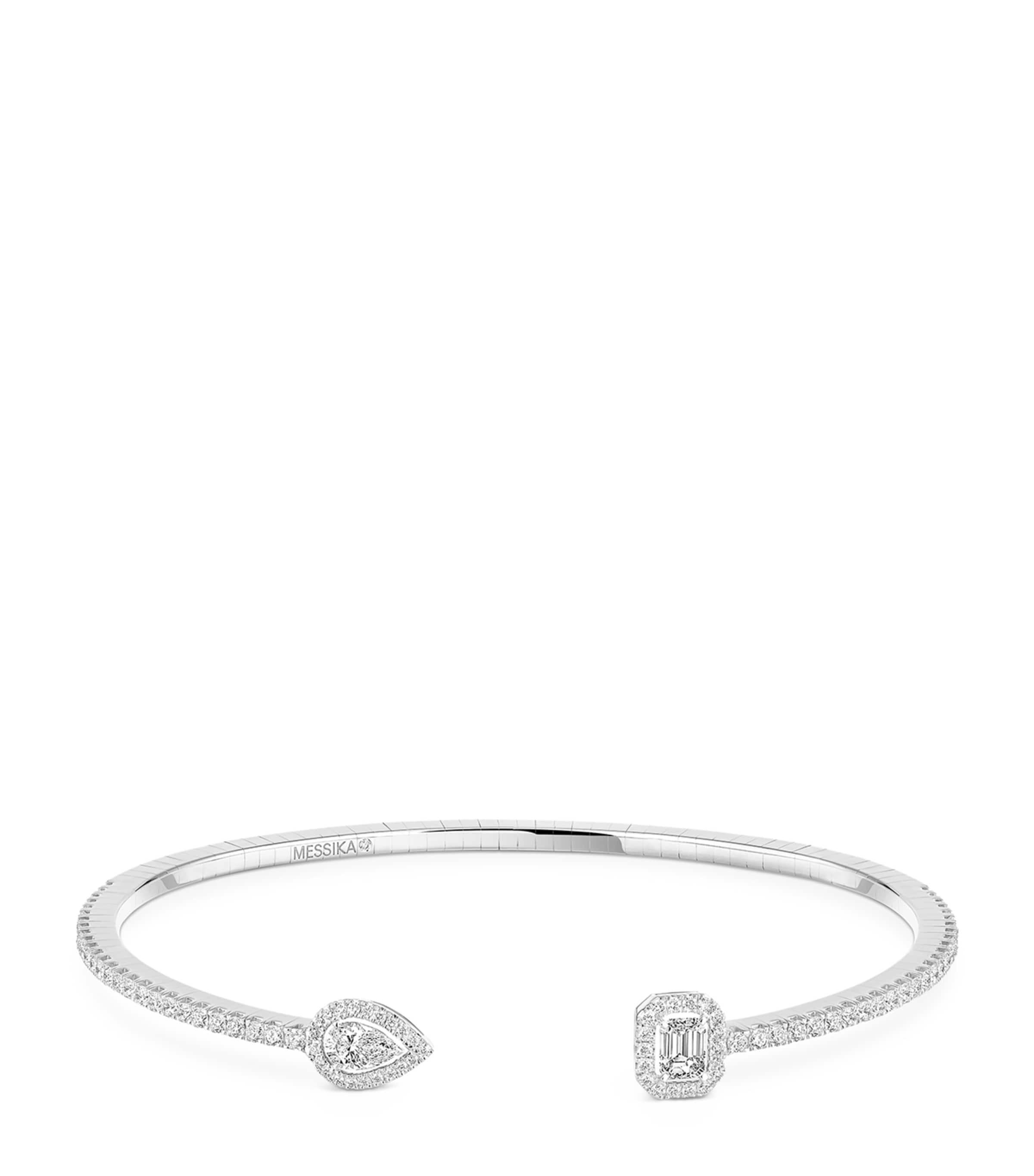My Twin White Gold and Diamond Bangle (0.80ct)