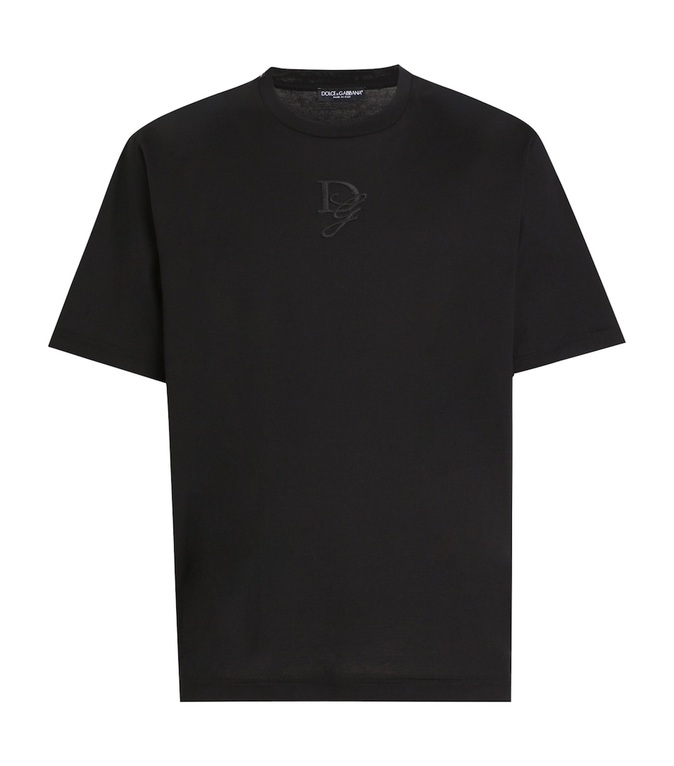Cotton Embroidered Logo T-Shirt