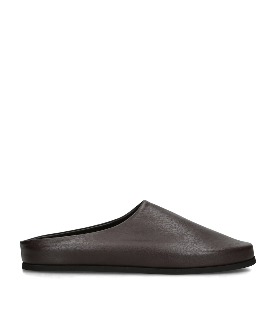Dear Frances Leather Vico Clogs Dark Brown