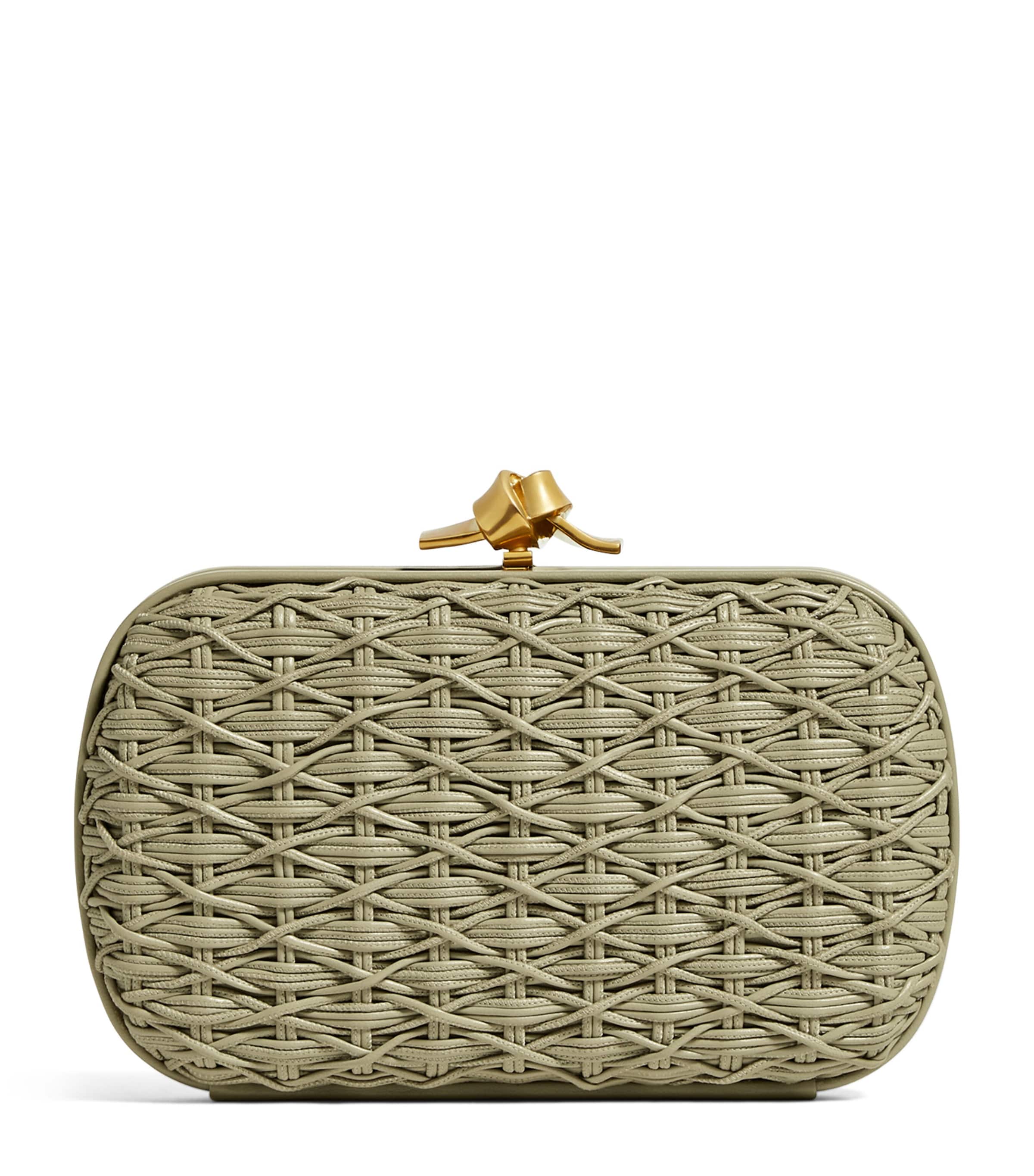 Bottega Veneta Leather Knot Minaudiere Clutch Bag