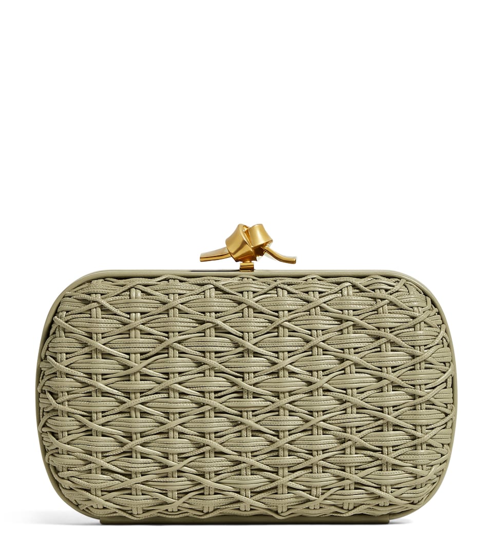 Bottega Veneta Leather Knot Minaudiere Clutch Bag