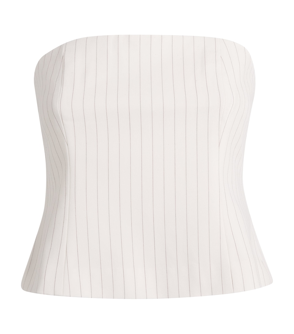 Stripe Essential Suiting Crop Top