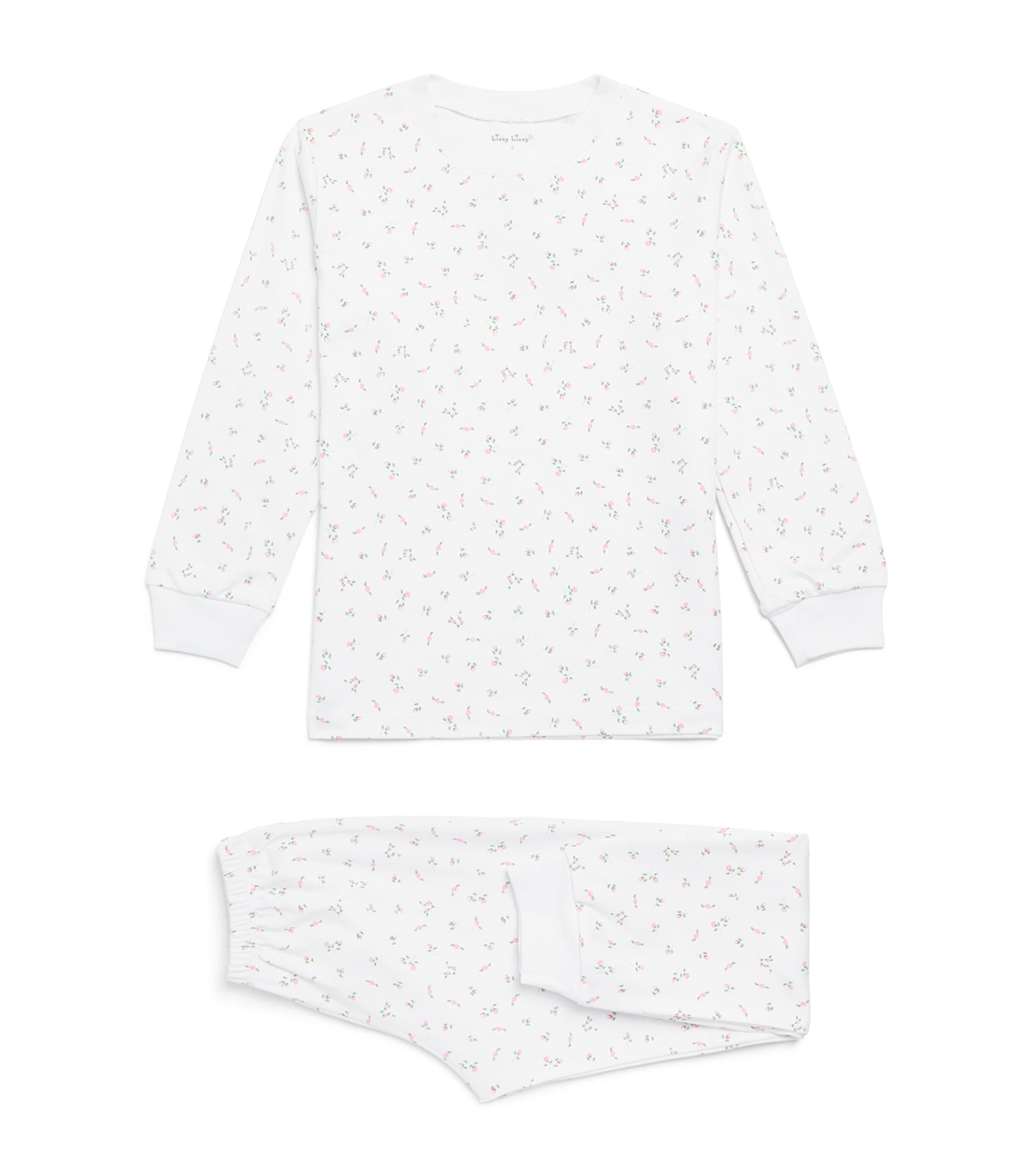 Kissy Kissy Pima Cotton Floral Pyjamas (2-6 Years) Roses Wh