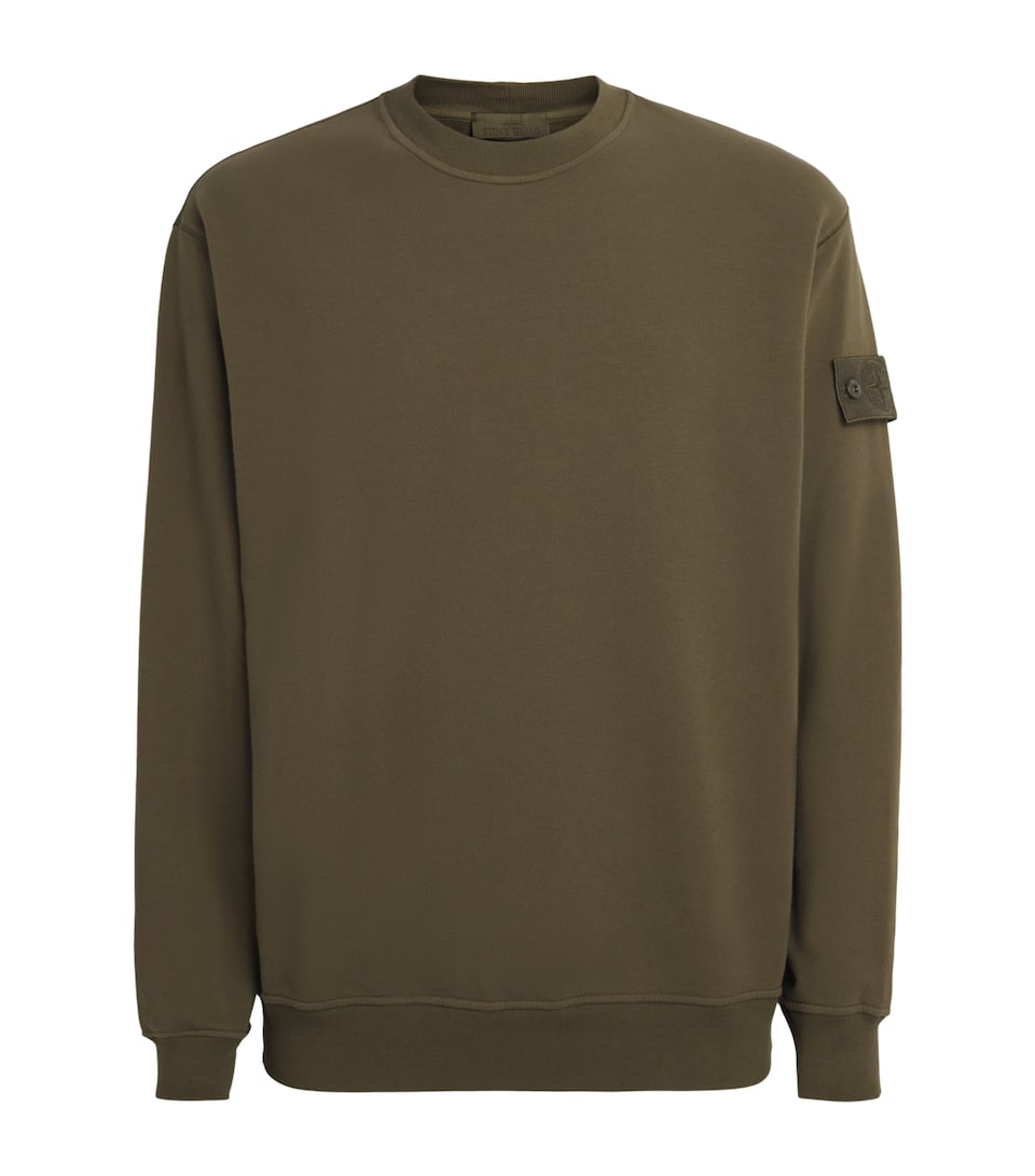 Stone Island Mens Cotton-Blend Ghost Sweatshirt