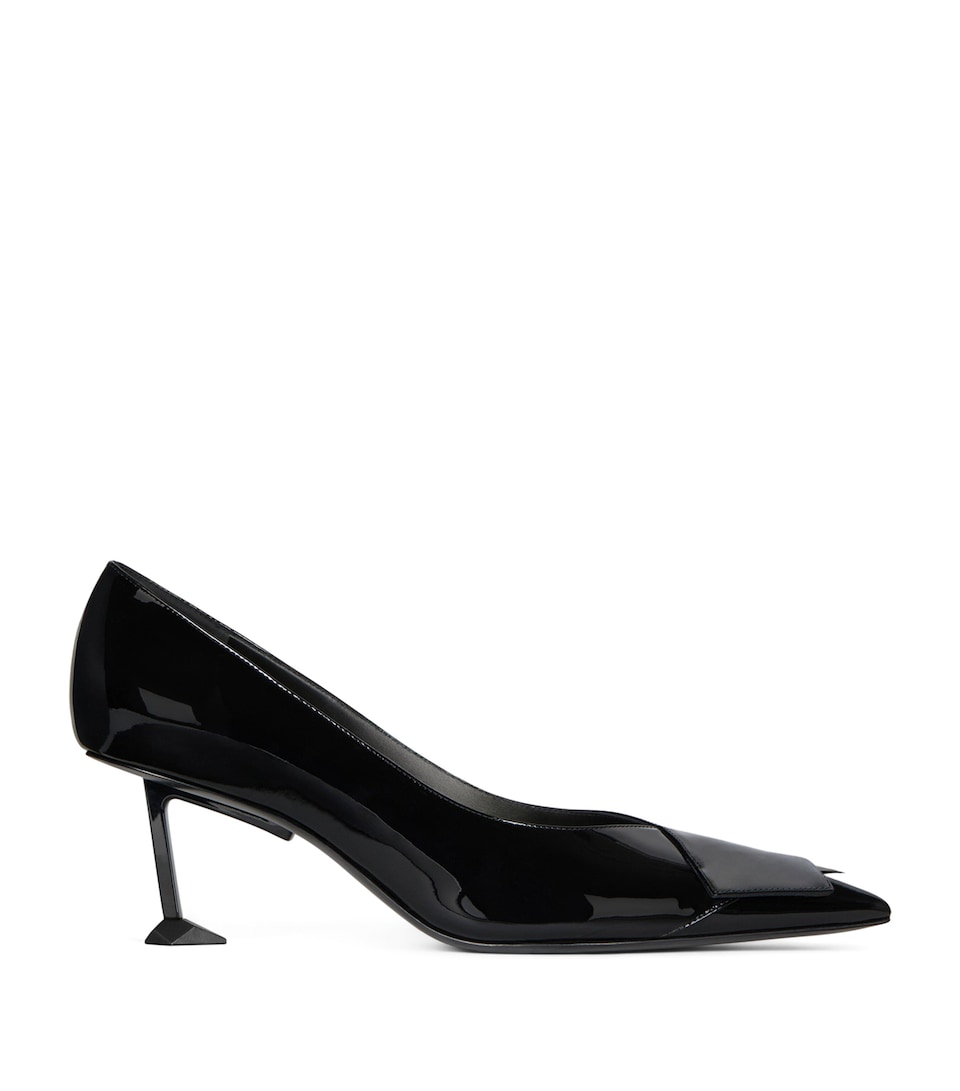 Givenchy Leather Boudoir Fold Pumps 65 Black