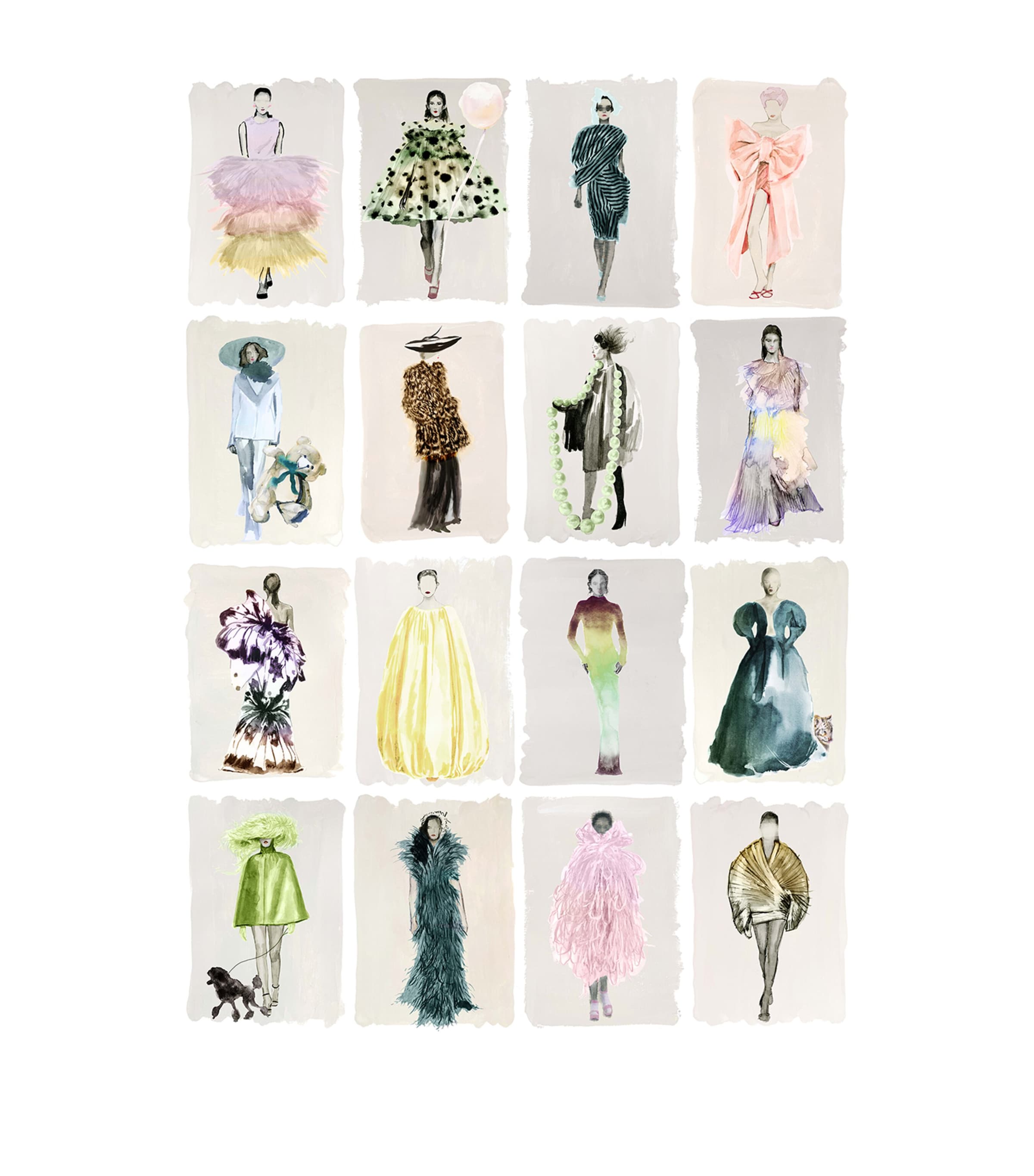 x Harrods Interior Design 175 Anniversary Edition Couture Carousel Wallpaper - Pastel