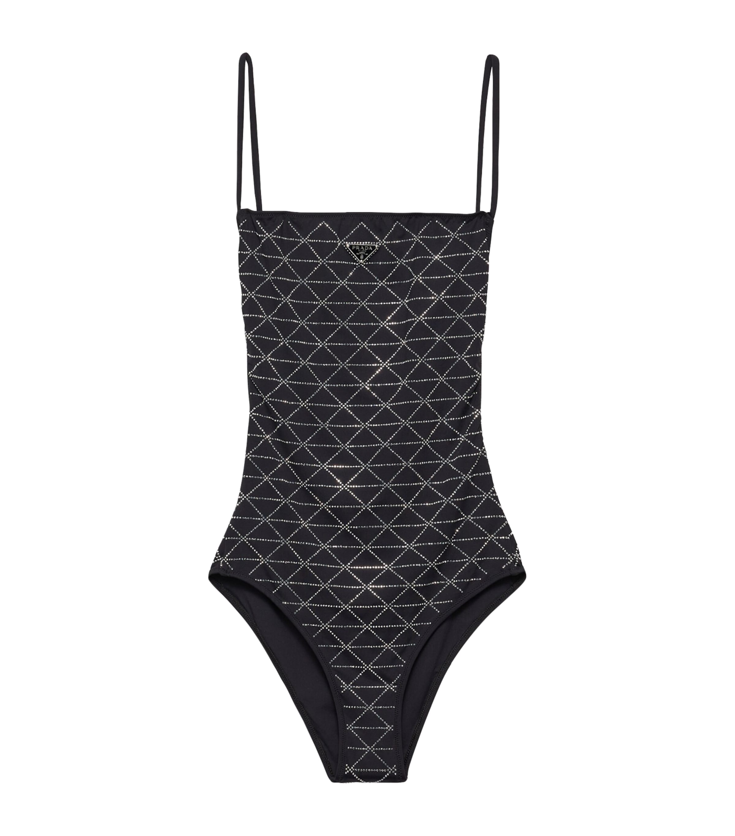 Rhinestone-Embellished Swimsuit