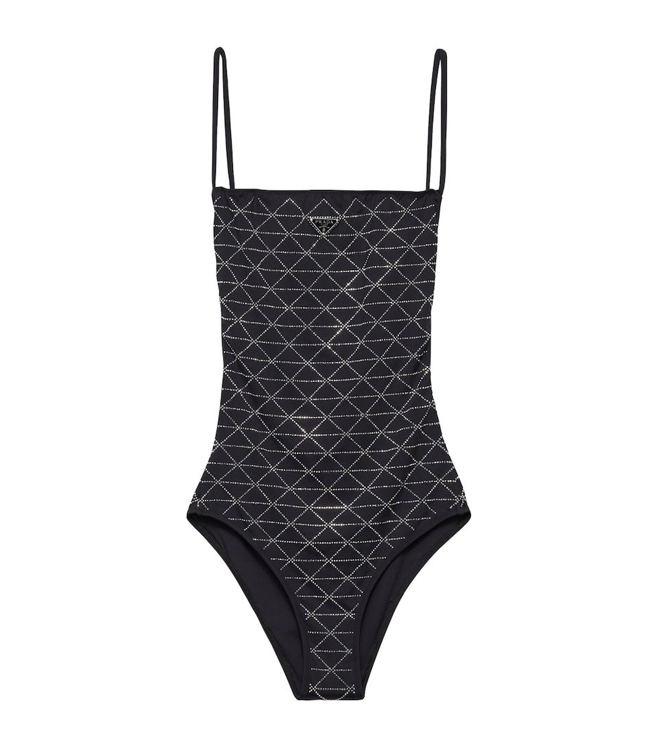 Rhinestone-Embellished Swimsuit