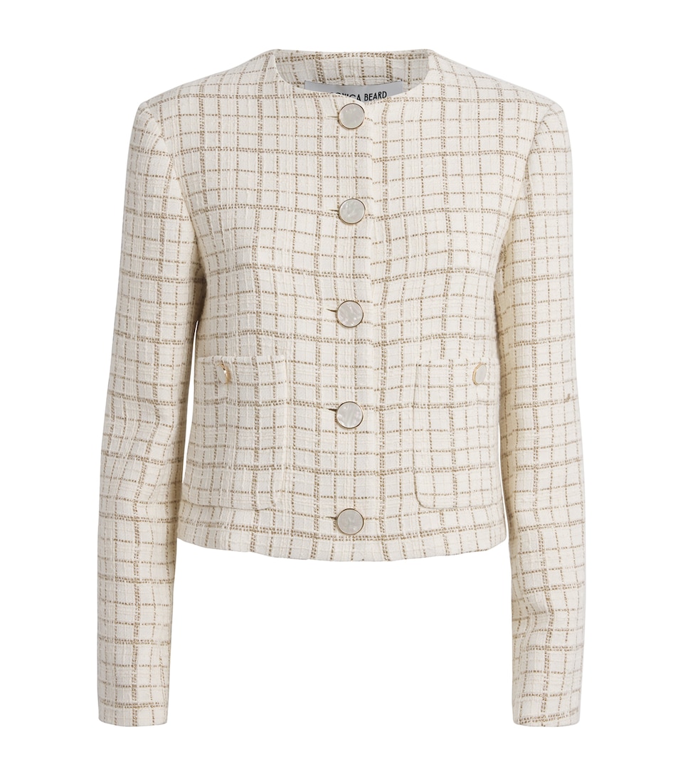 Metallic Tweed Andrea Jacket