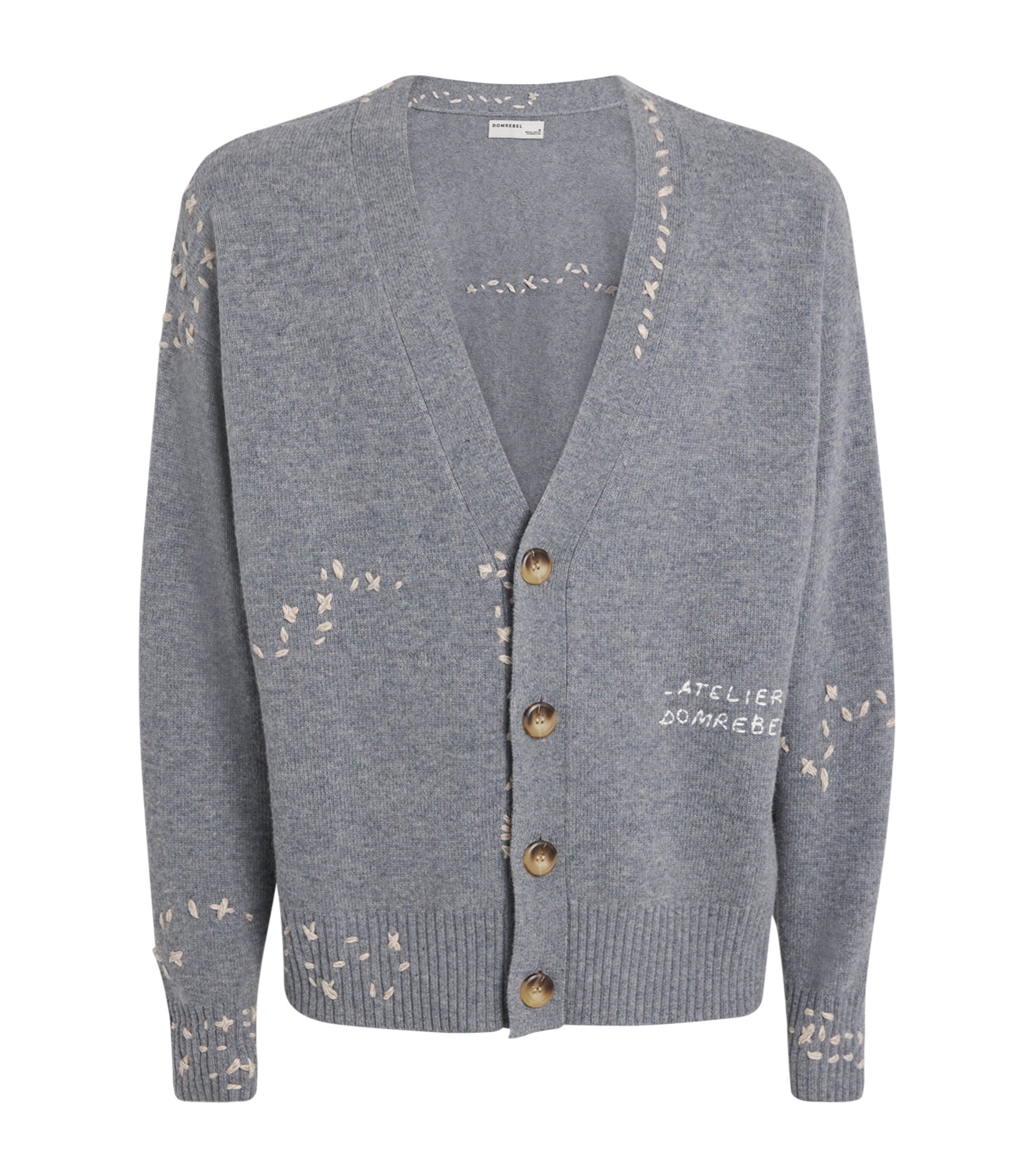 Wool Exposed Stitching Cardigan