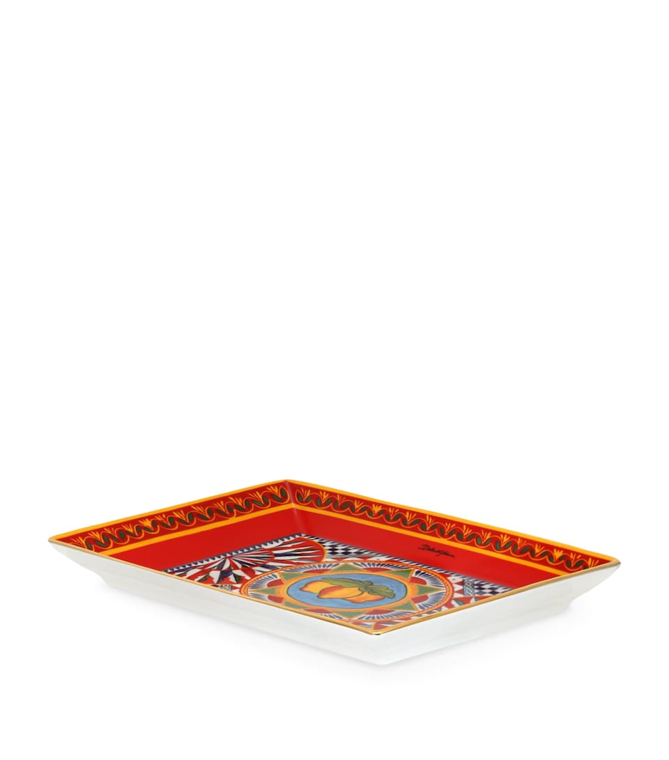 Porcelain Carretto Trinket Tray