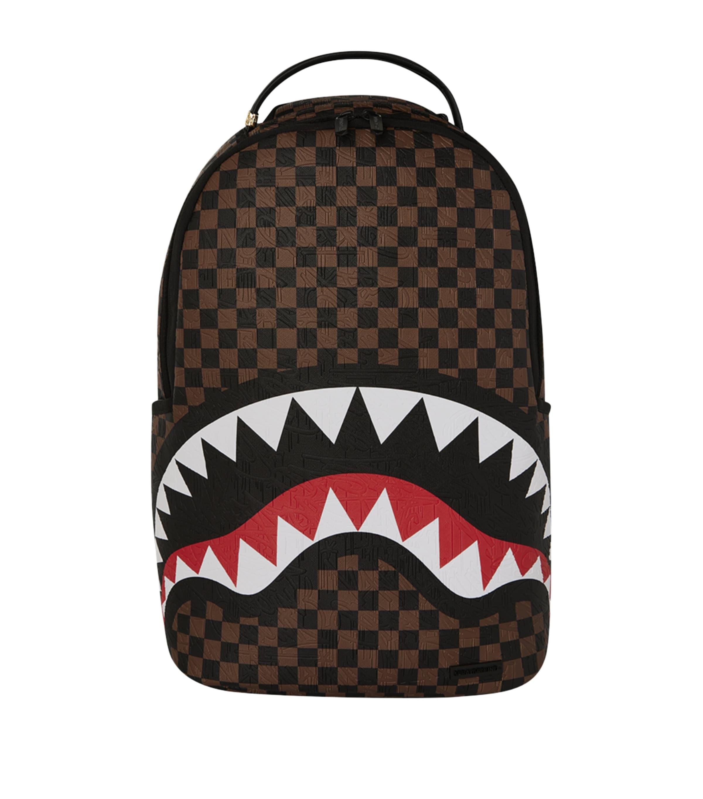 Embossed Check Backpack