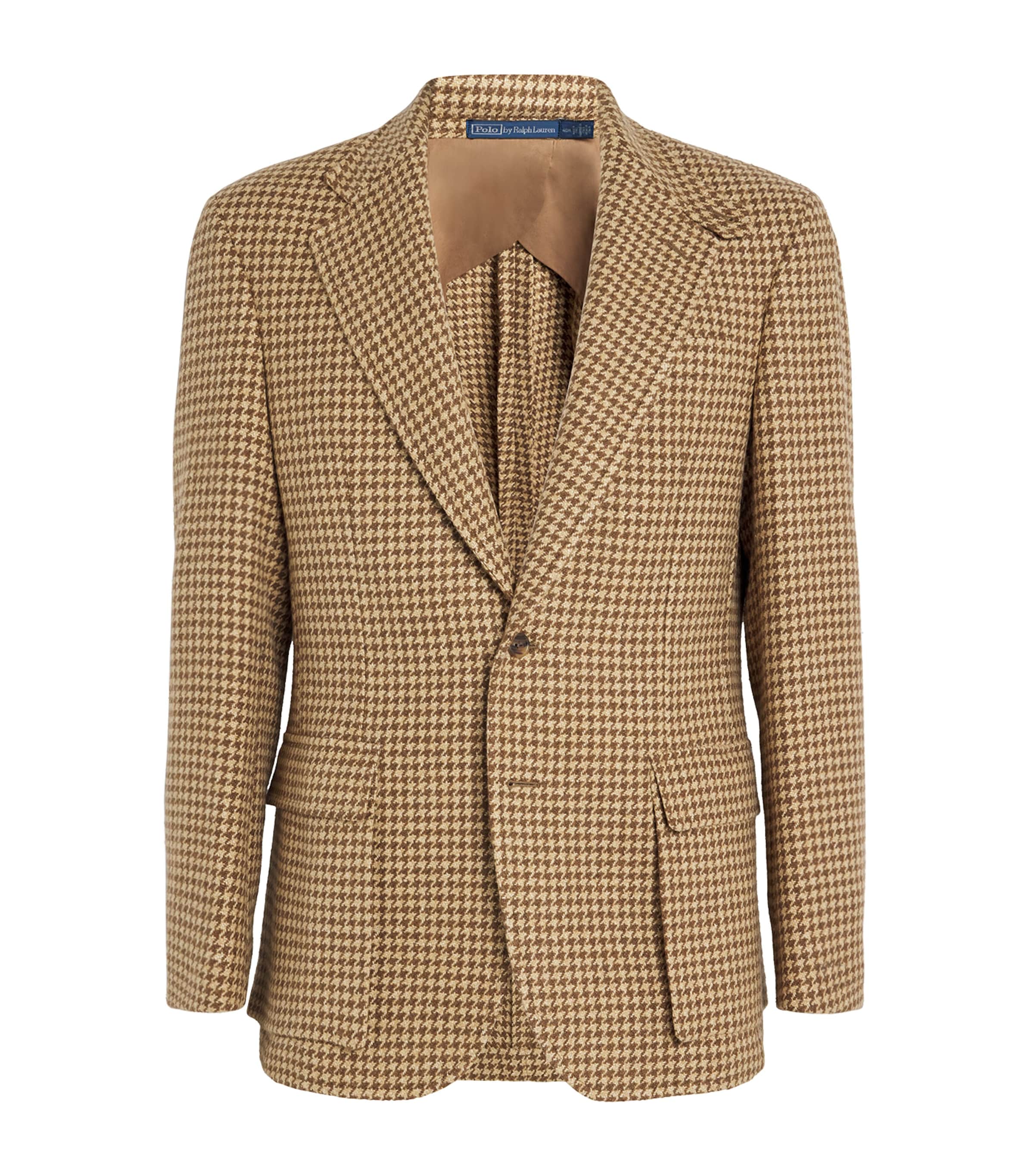 Linen, Wool and Silk Houndstooth Blazer