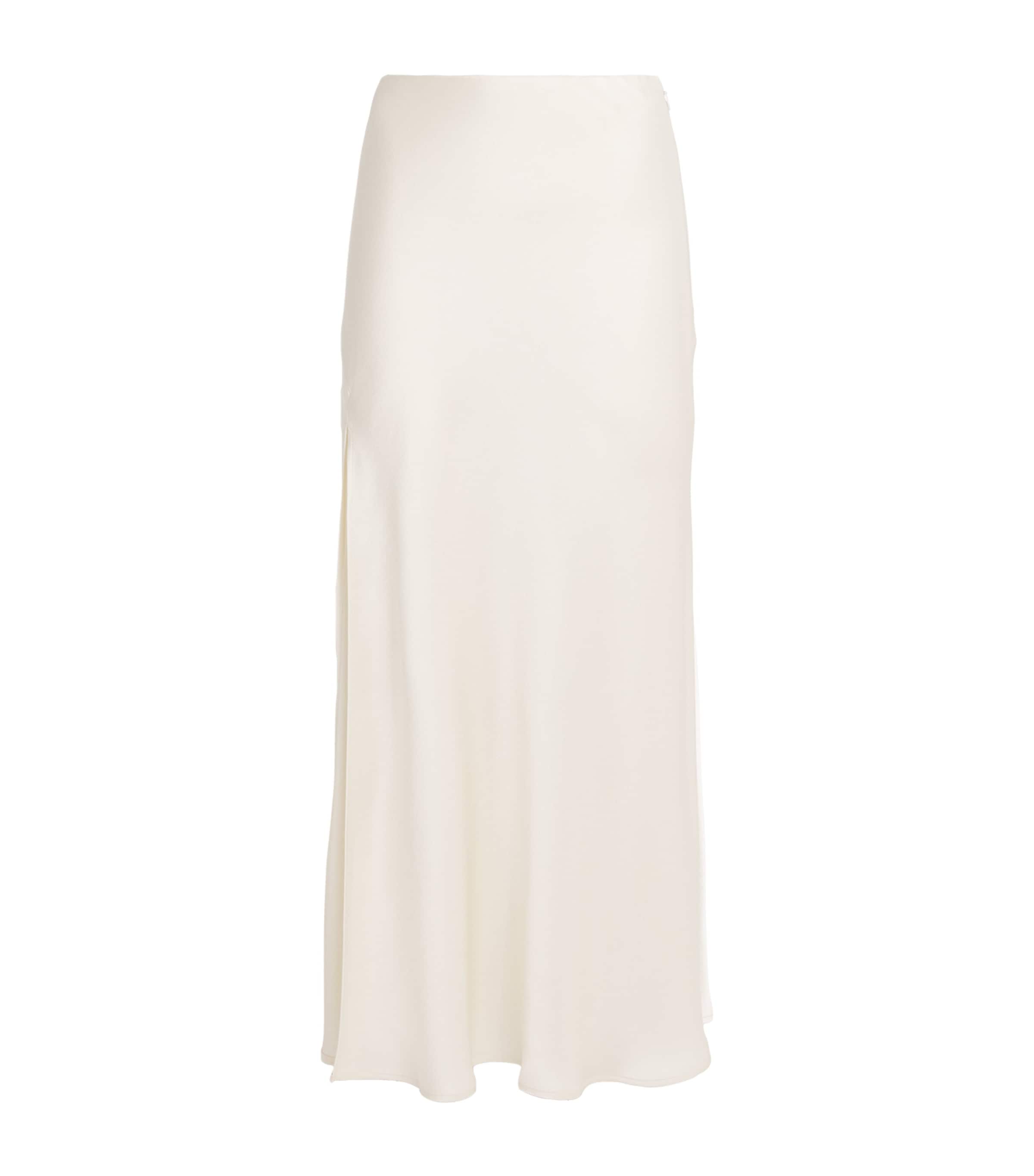 Satin Midi Skirt