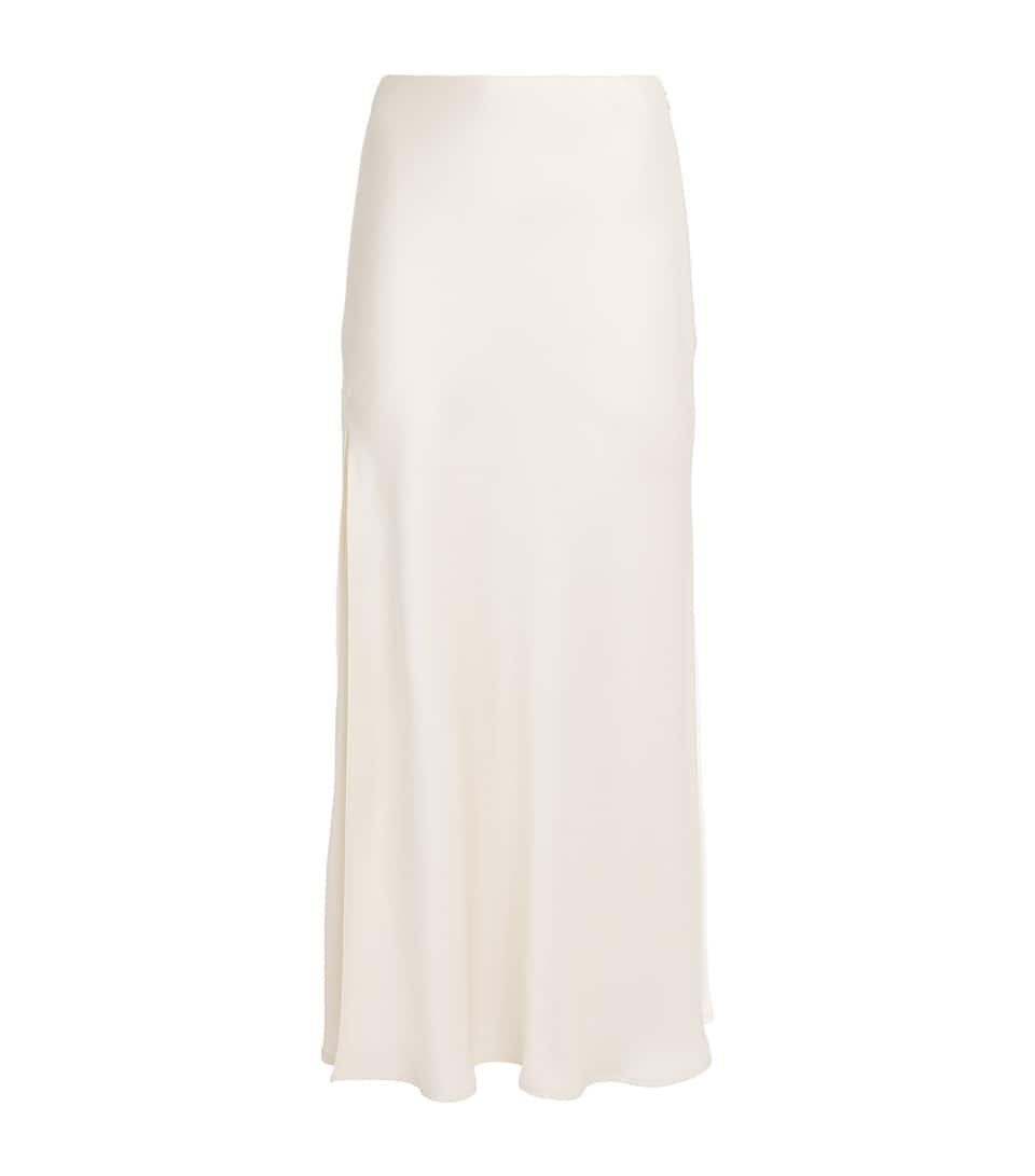 Satin Midi Skirt