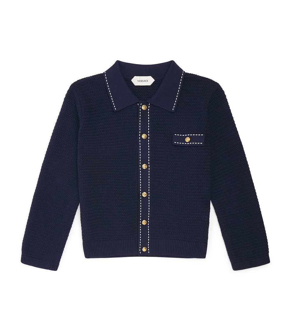 Versace Kids Cotton Knitted Shirt (4-14 Years)
