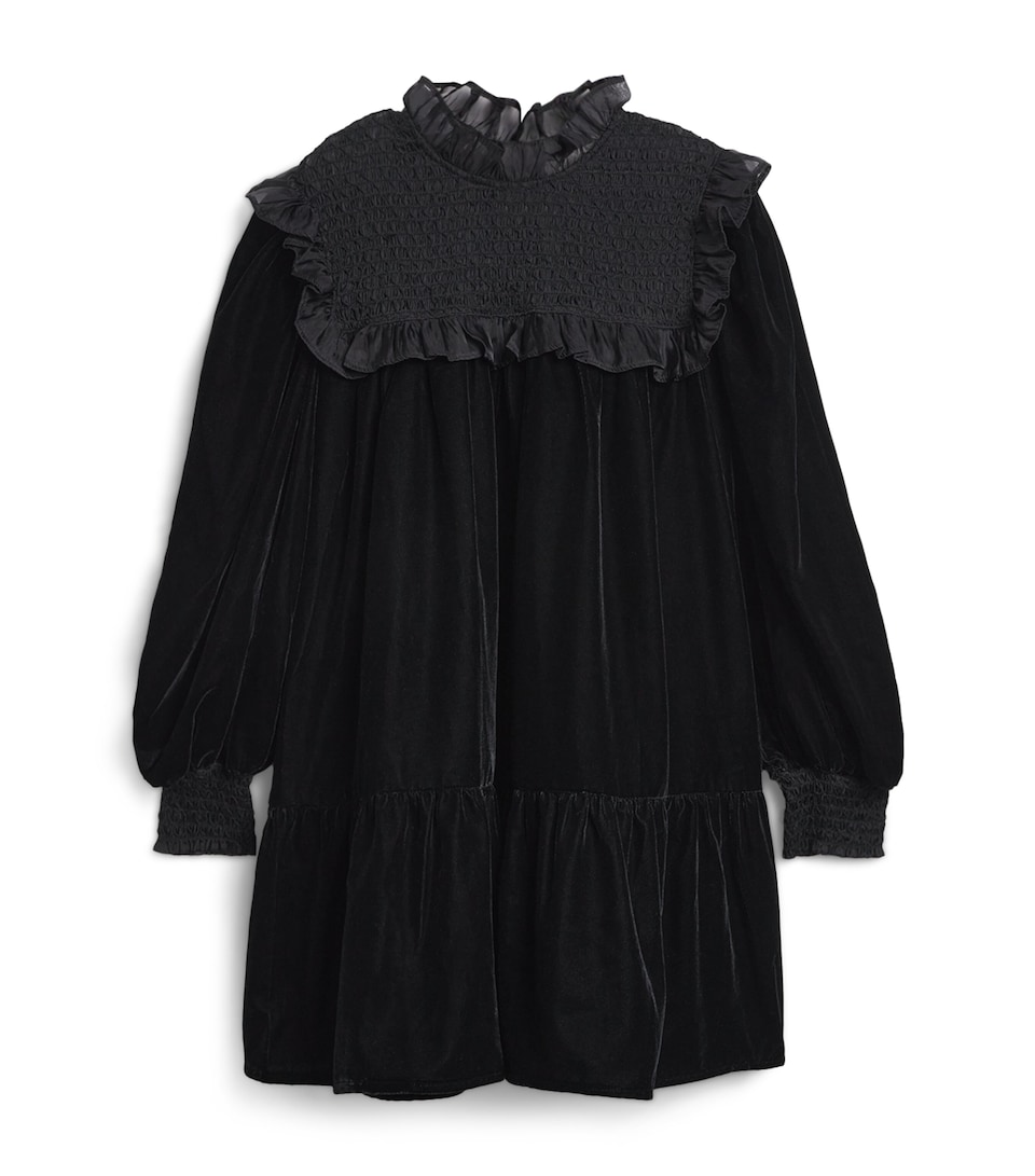 Shirred Organza Velvet Dress (4-16 Years)