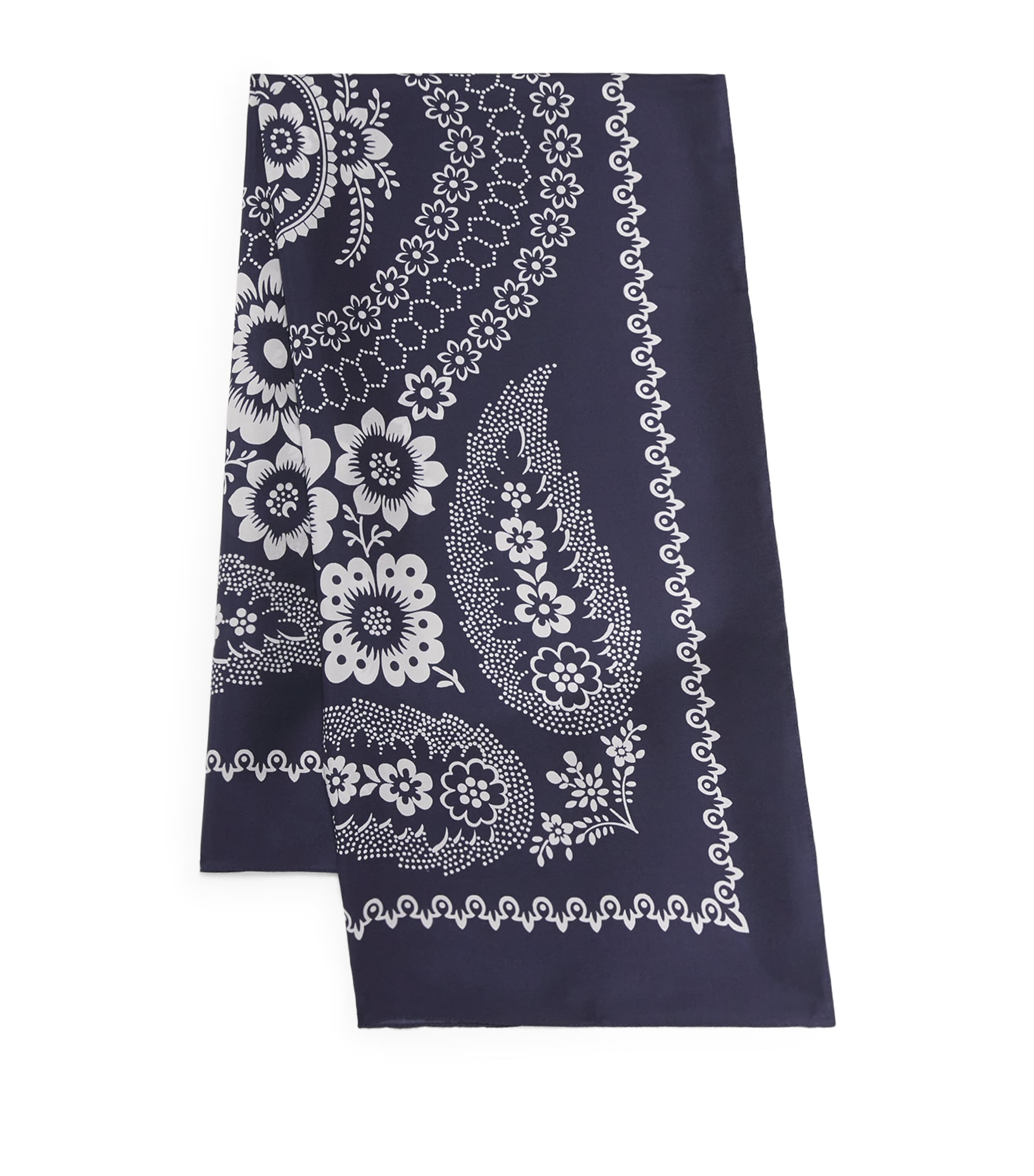Silk Printed Square Scarf