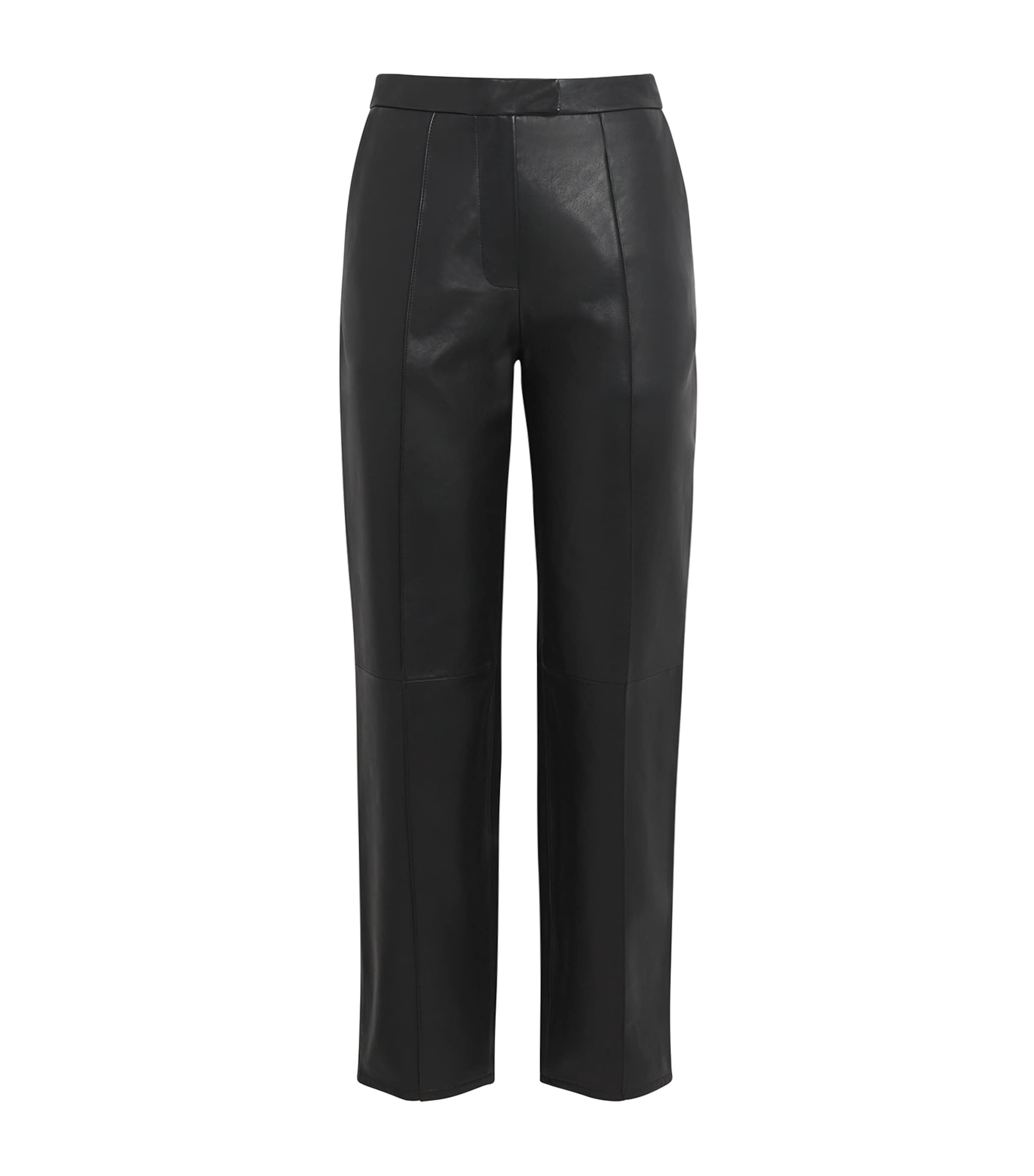 Lambskin Straight Tailored Trousers