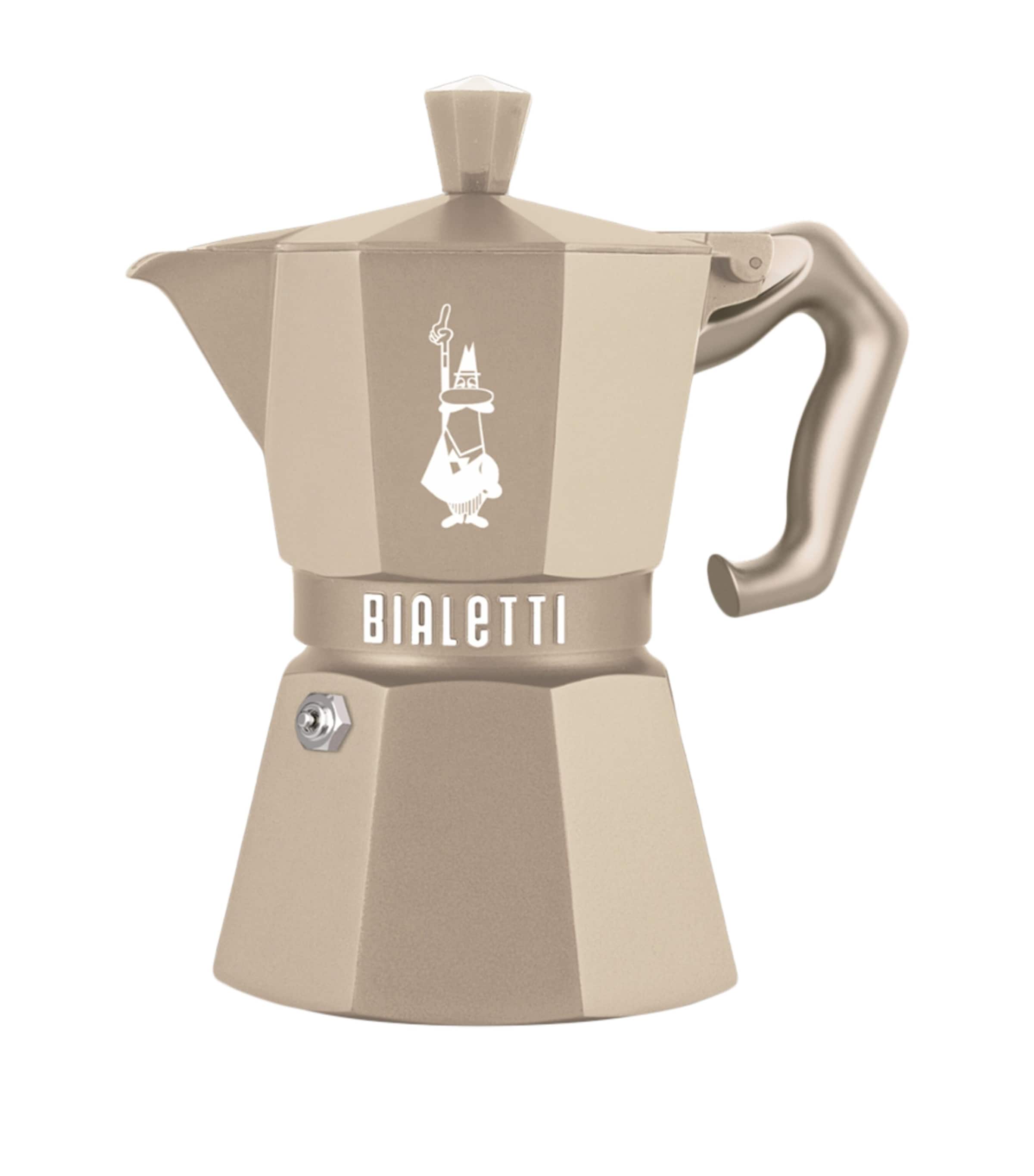 Bialetti Moka Exclusive Induction Octagonal Espresso Maker (3 Cups) Sand