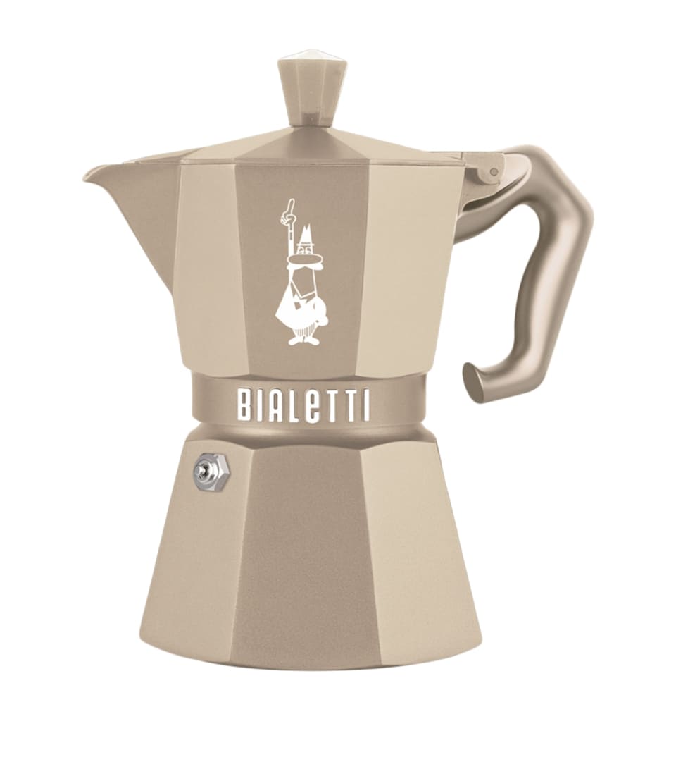 Bialetti Moka Exclusive Induction Octagonal Espresso Maker (3 Cups) Sand