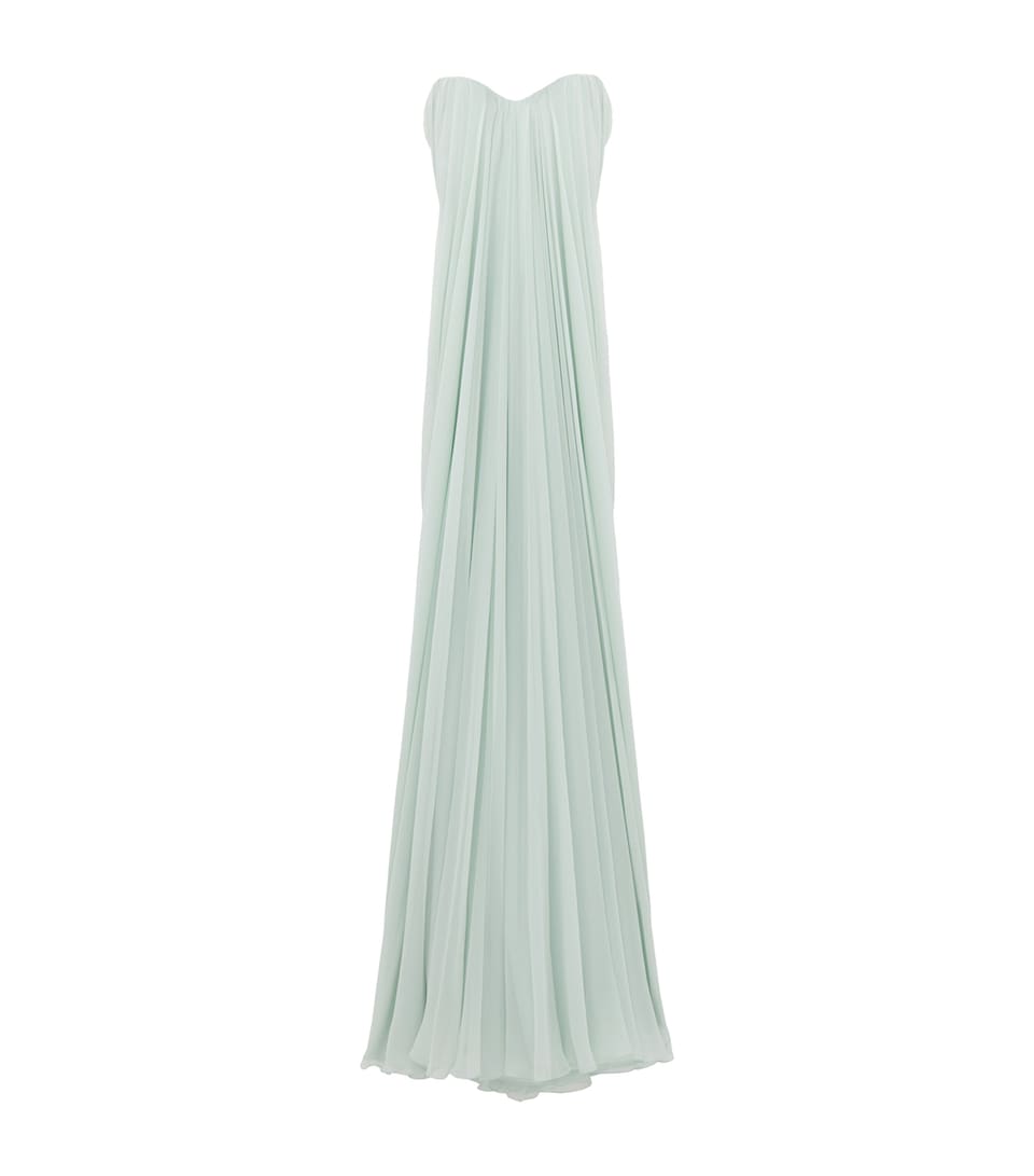 Silk Draped Maxi Dress