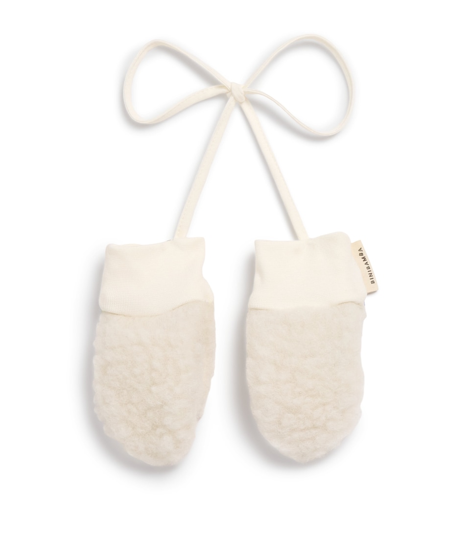 Binibamba Merino Wool Mittens Milk