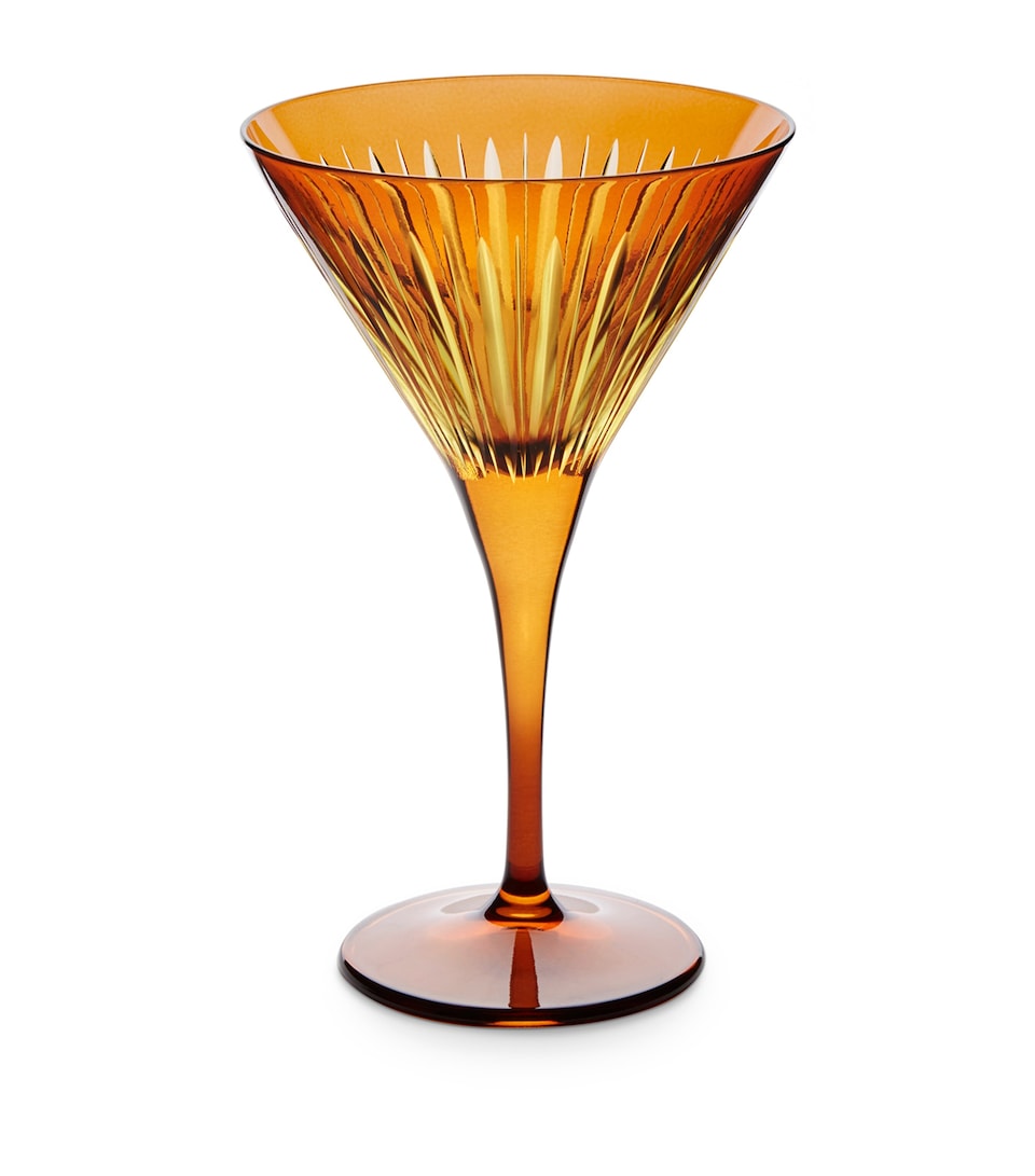 L'Objet Prism Martini Glasses (Set of 4) Amber