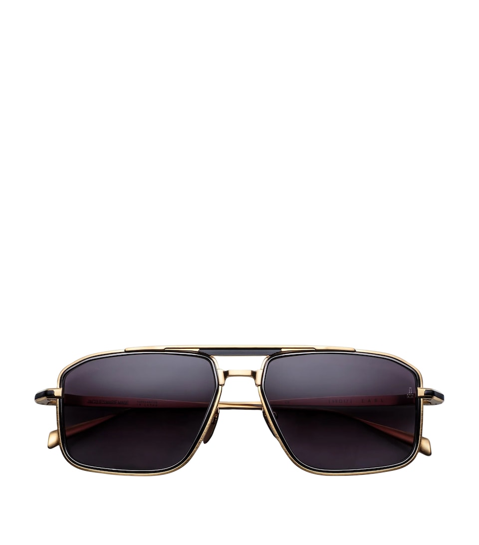 Jacques Marie Mage Titanium Earl Aviator Sunglasses Cia