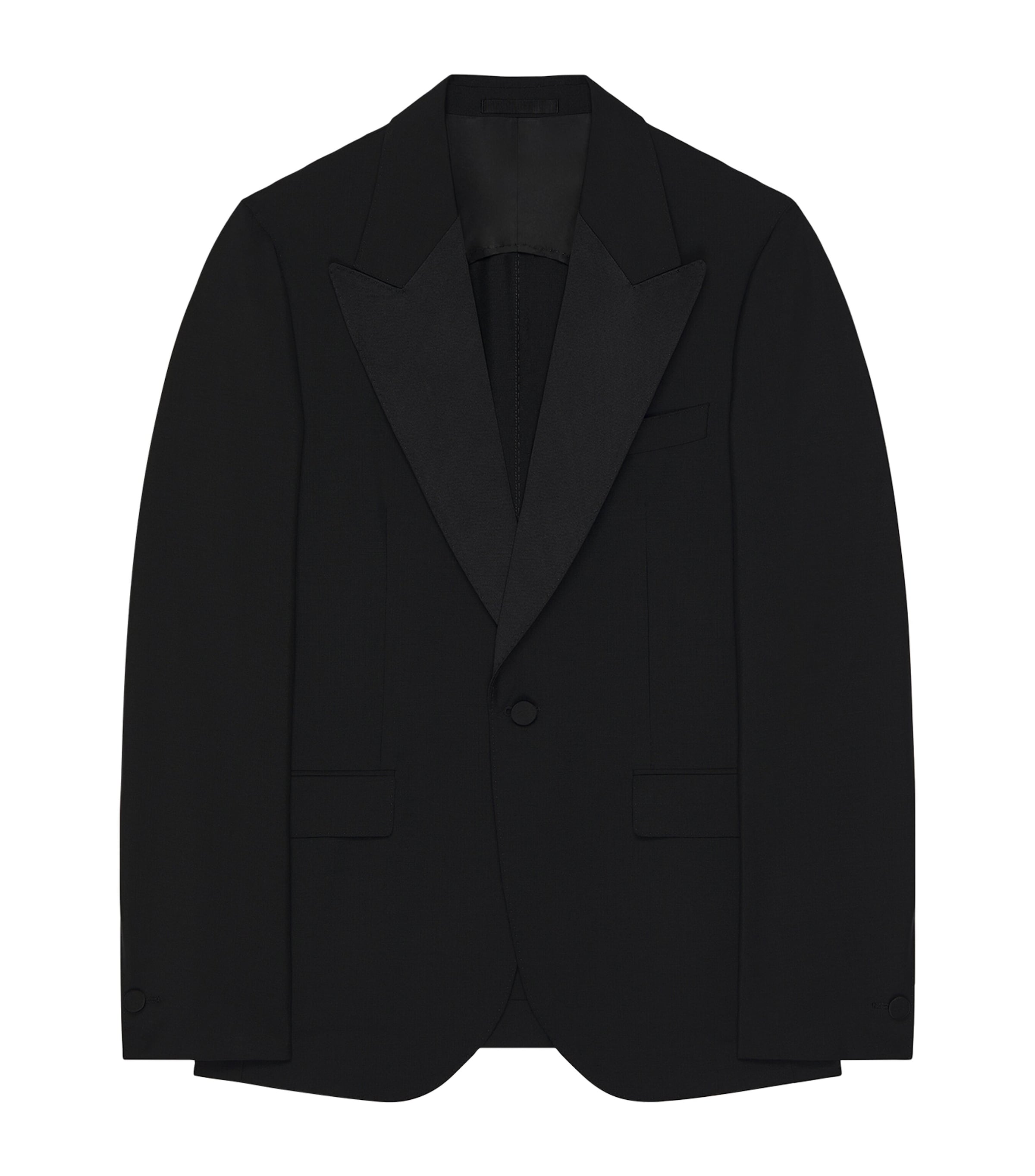 Givenchy Mens Wool-Mohair Deconstructed Blazer