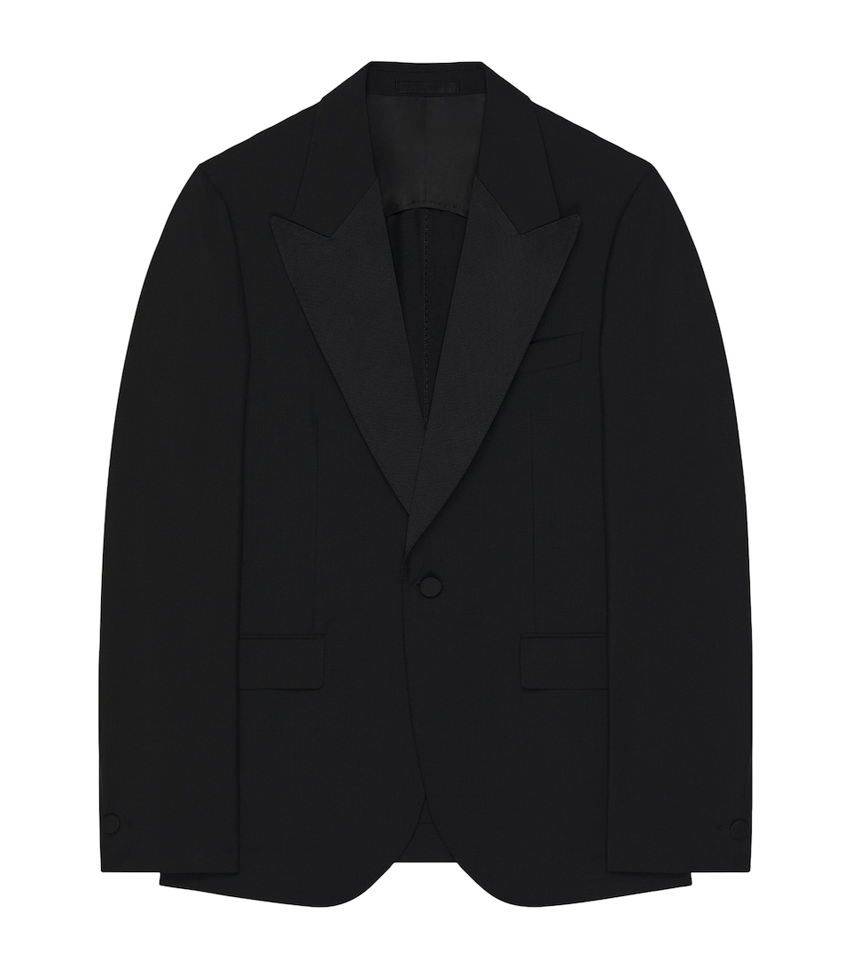 Givenchy Mens Wool-Mohair Deconstructed Blazer