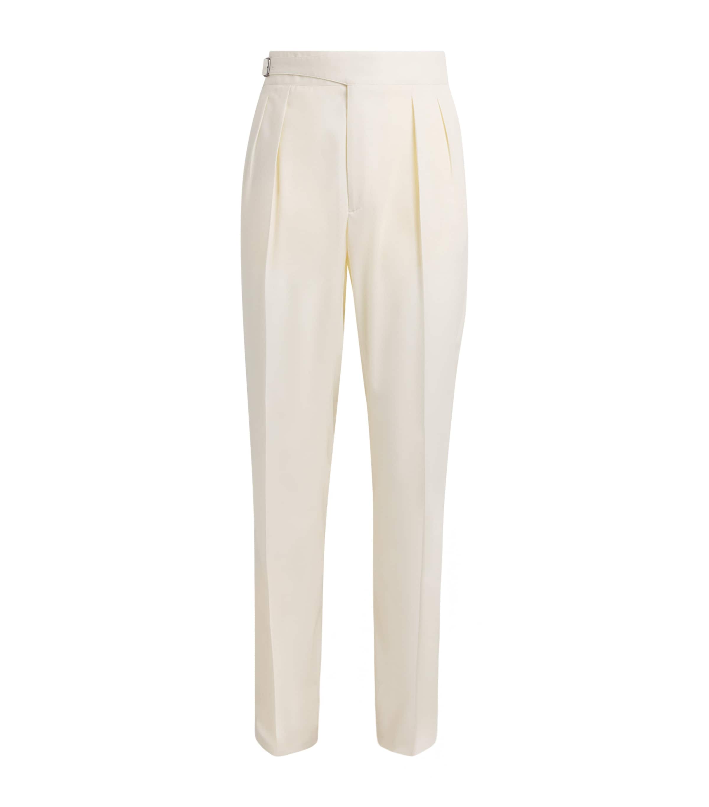 Wool Pleated Byron Trousers