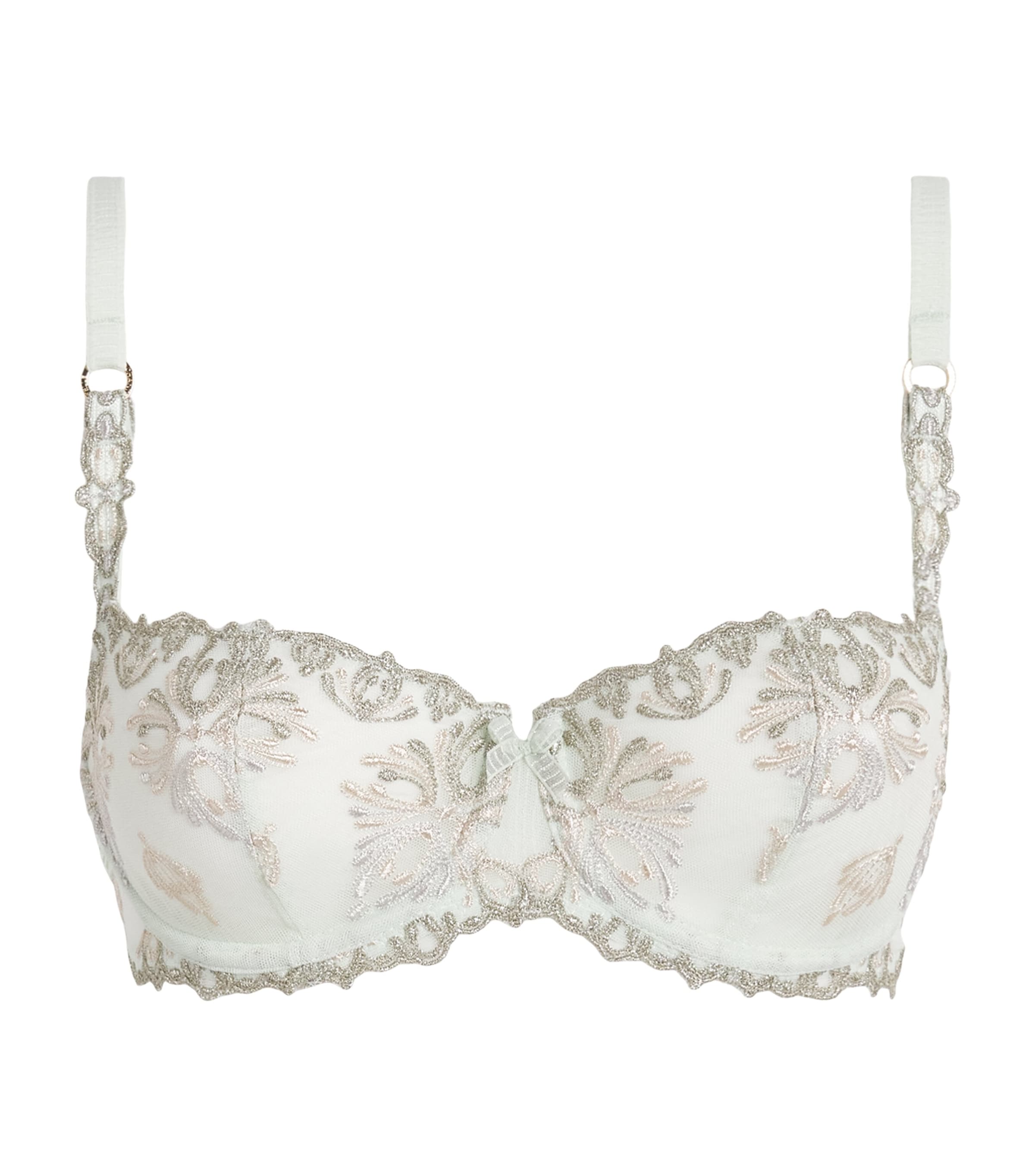 Chantelle Womens Champs Élysées Balconette Bra Powder Green