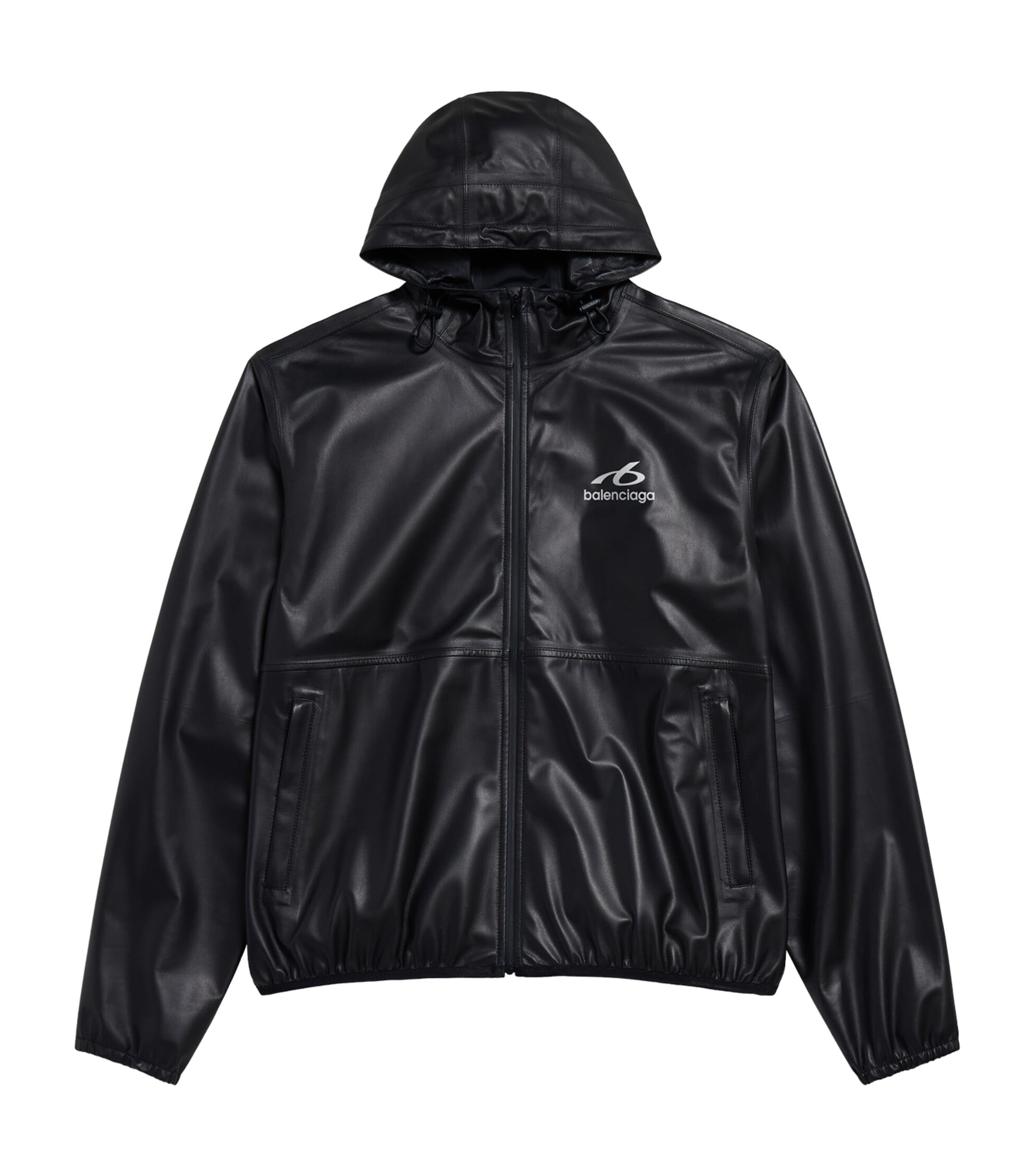 Balenciaga Mens Lambskin Windbreaker Jacket