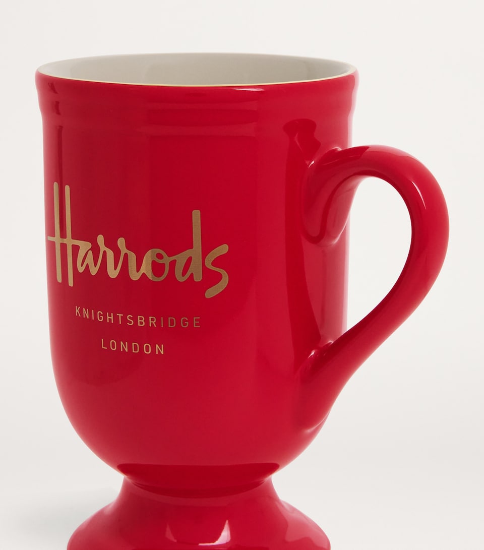 Harrods Pedestal Mug Oxblood Red